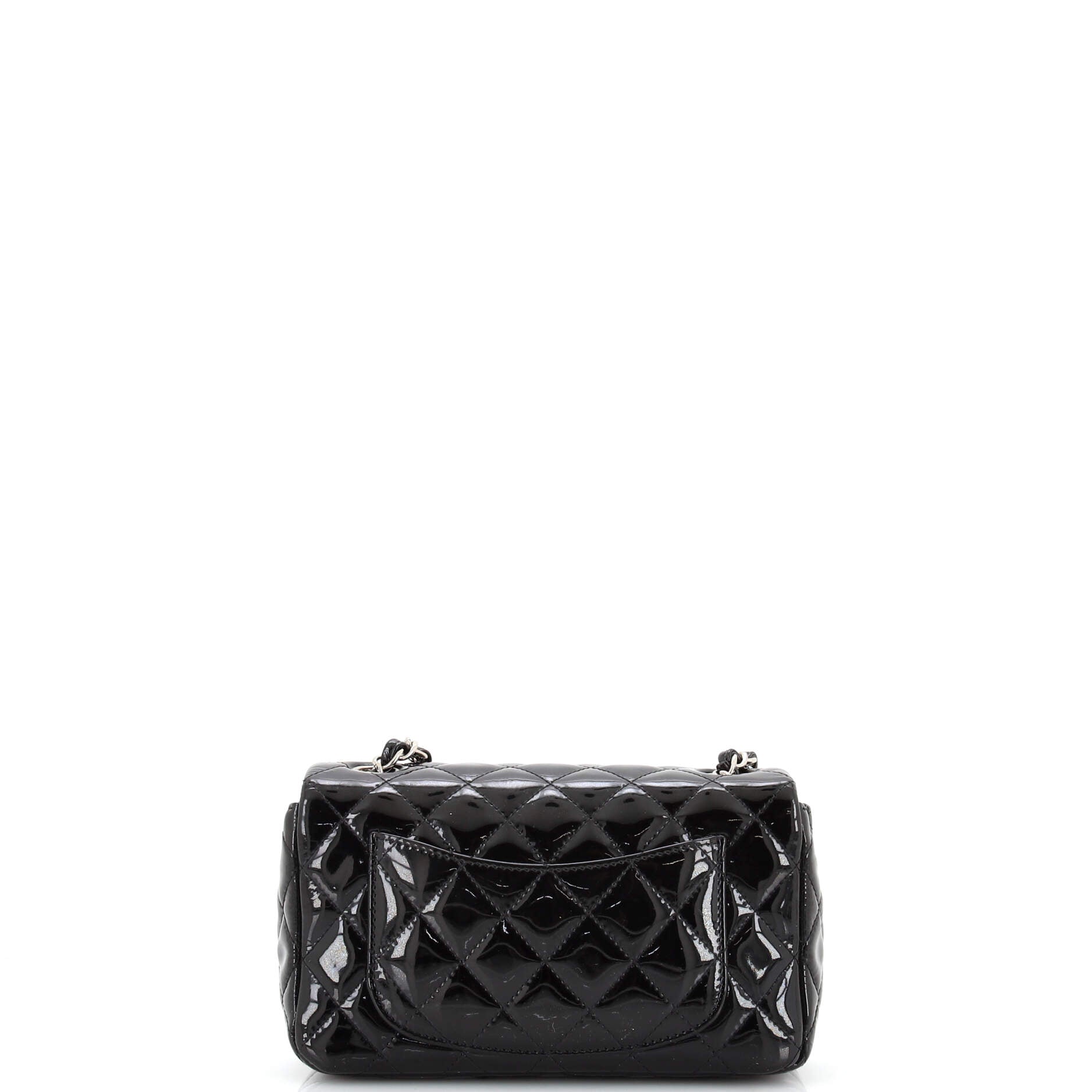 Classic Single Flap Bag Quilted Patent Mini