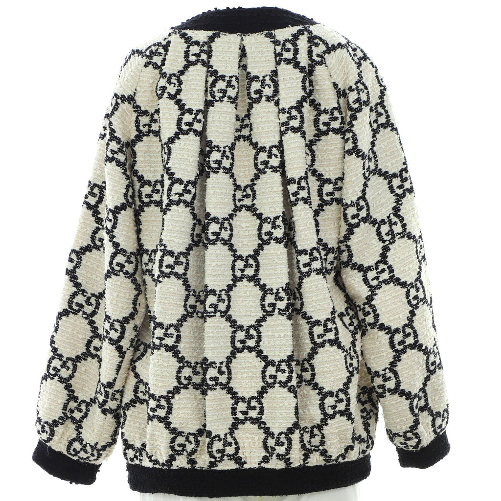 Women's Oversized Button Up Jacket GG Tweed
