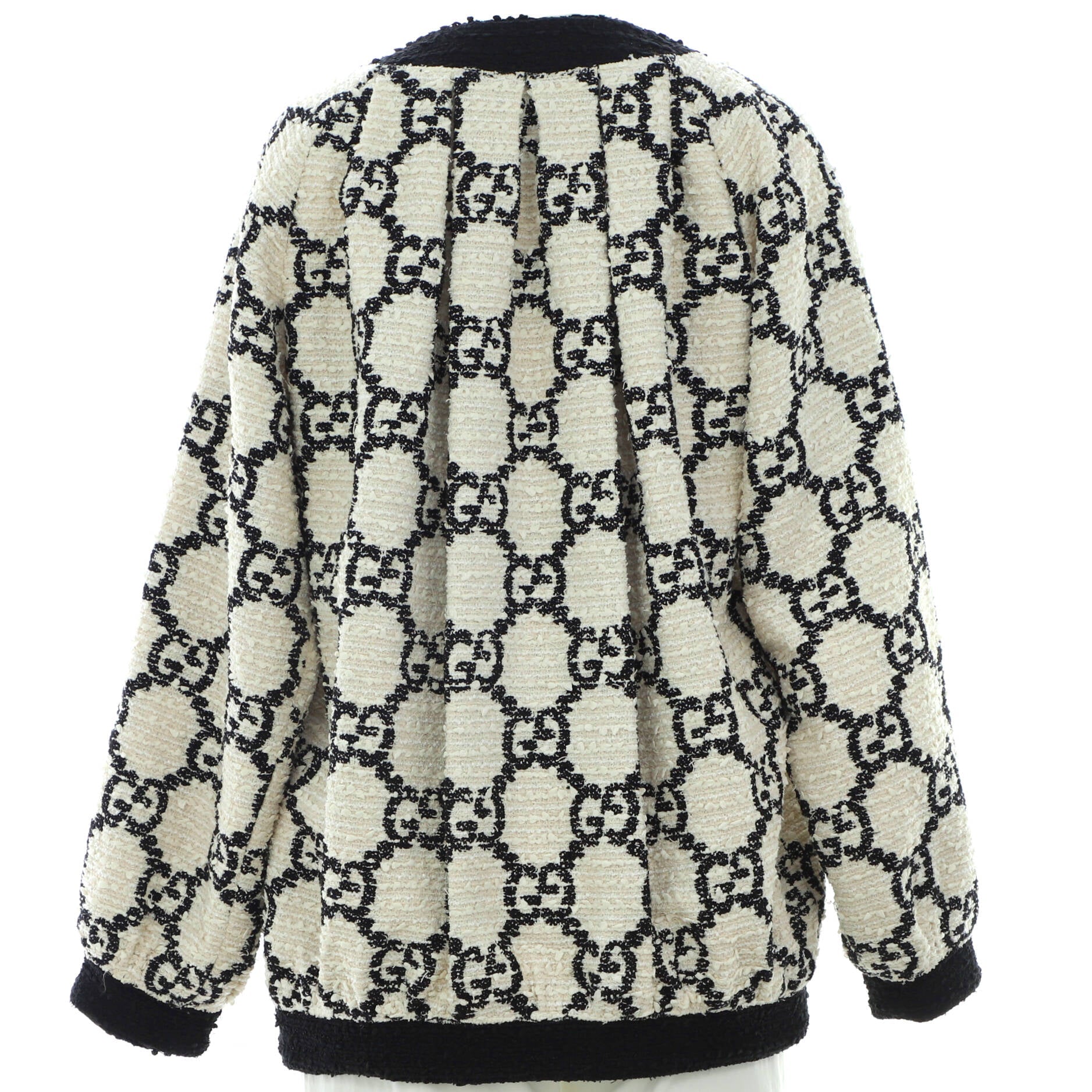 Women's Oversized Button Up Jacket GG Tweed