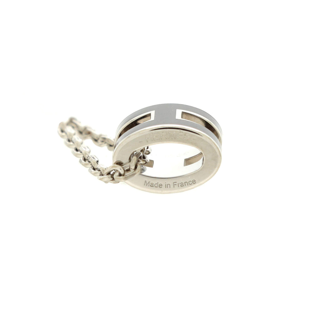 Pop H Pendant Chain Necklace Metal and Enamel Mini