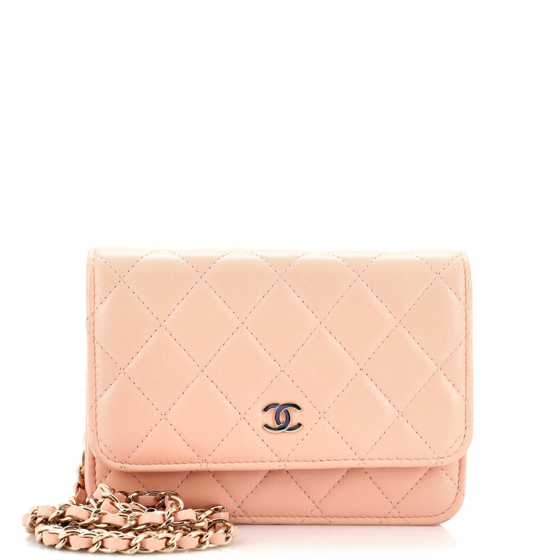 Wallet on Chain Quilted Lambskin Mini