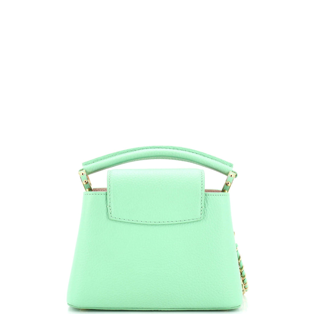 Braided Chain Capucines Bag Taurillon Leather Mini