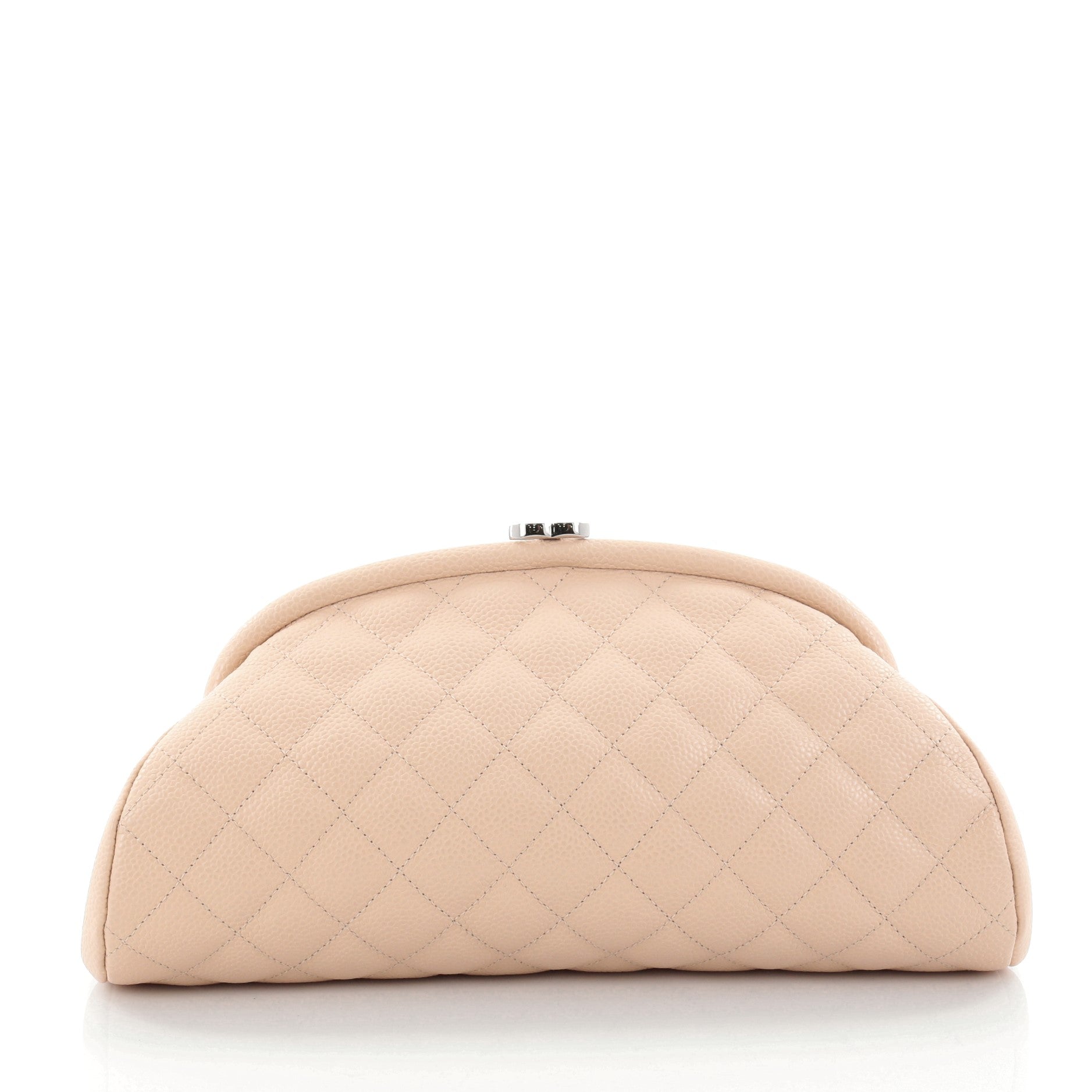 Timeless Clutch Quilted Caviar