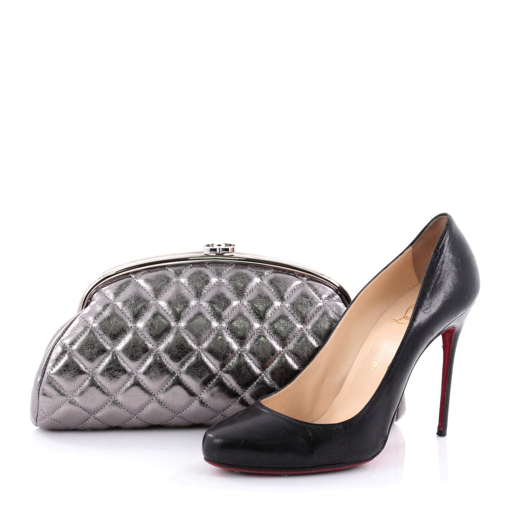 Timeless Clutch Quilted Aged Calfskin