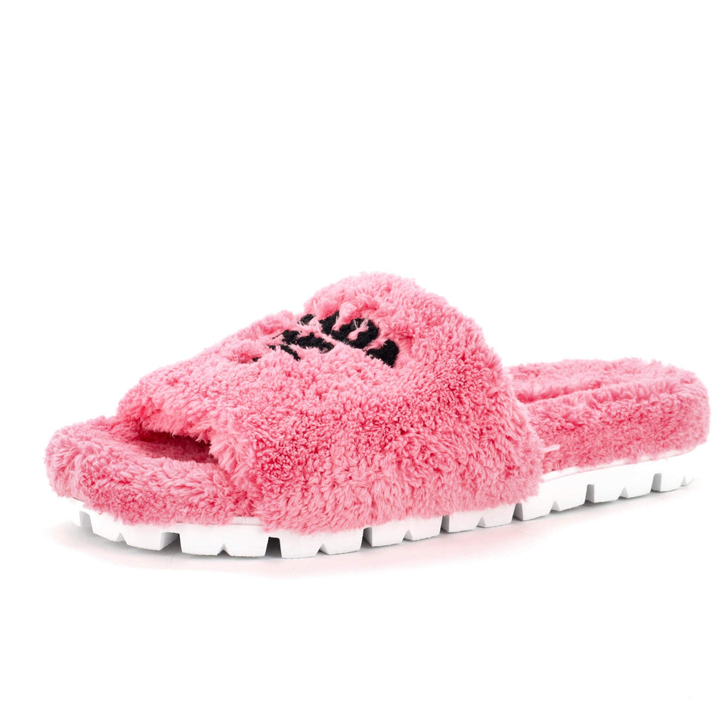 Women's Logo Slide Sandals Terry Cloth