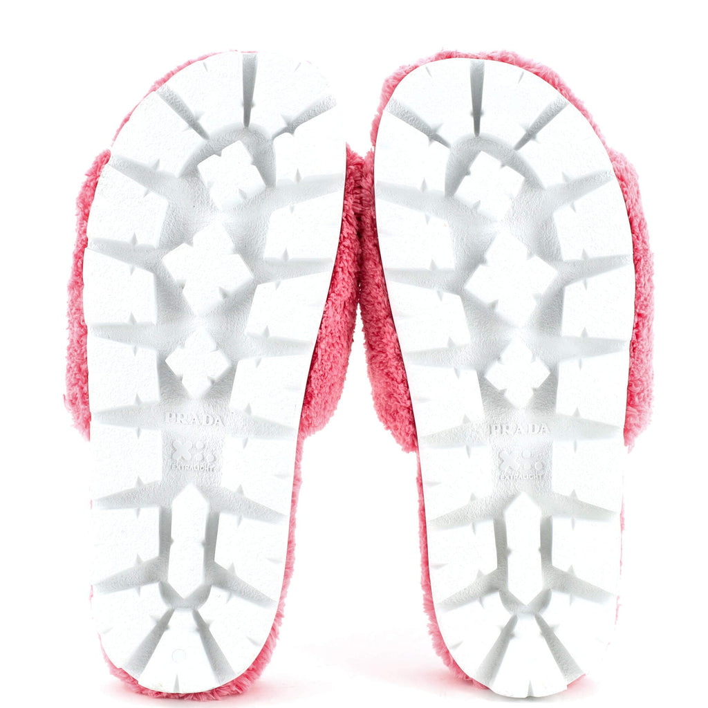 Women's Logo Slide Sandals Terry Cloth