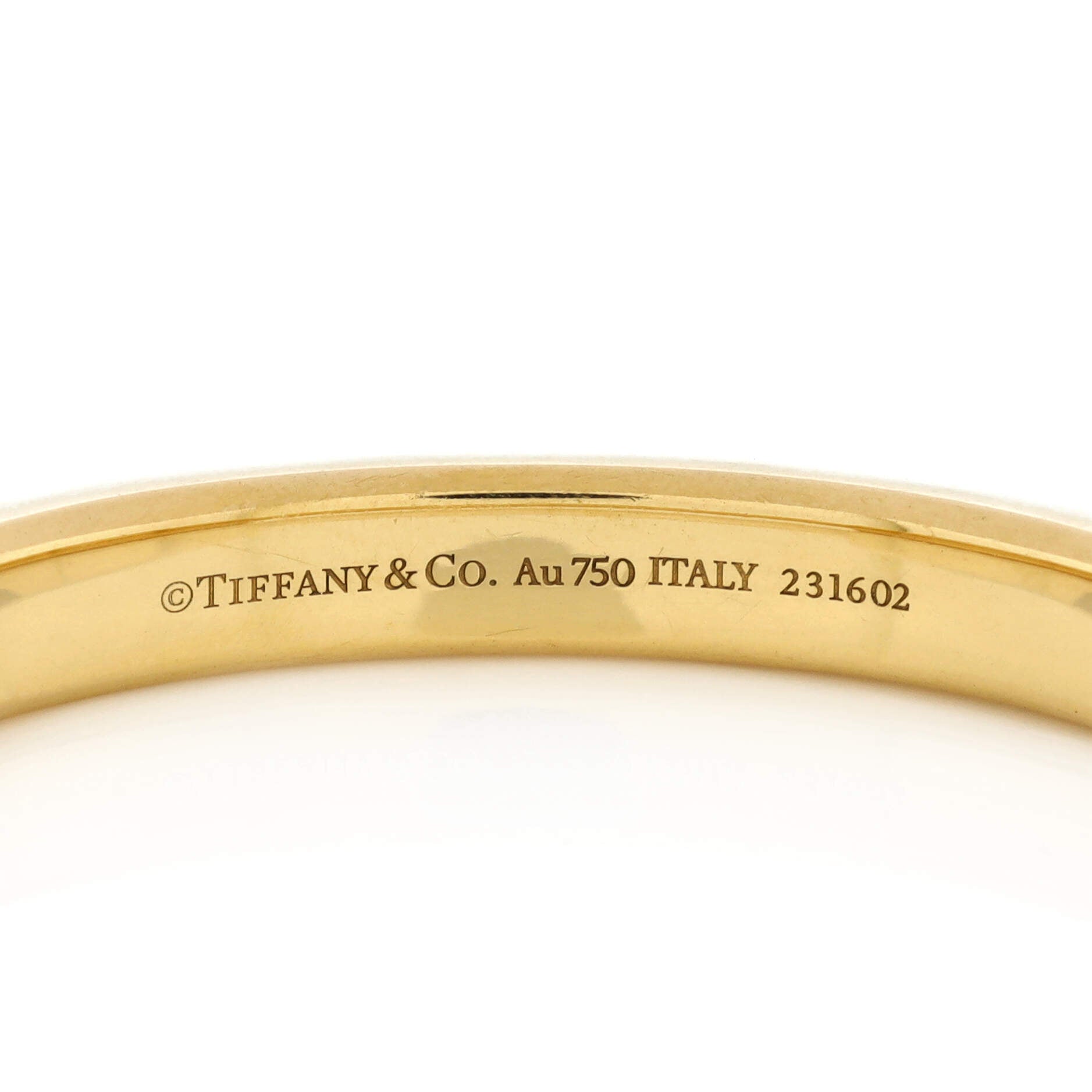 Lock Bangle Bracelet 18K Yellow Gold