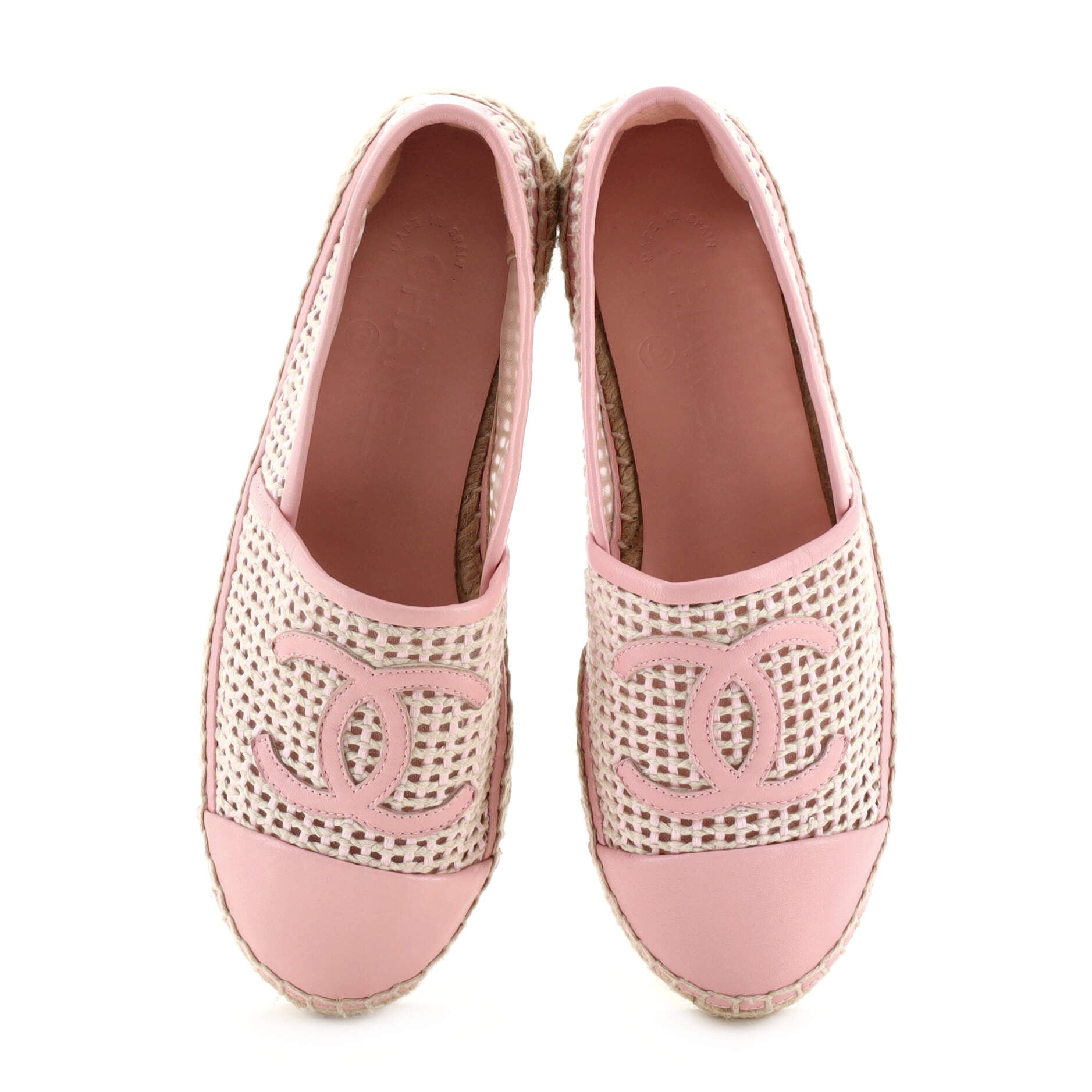 Women's CC Cap Toe Espadrilles Woven Mesh