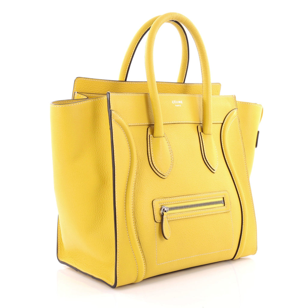 Luggage Handbag Grainy Leather Mini