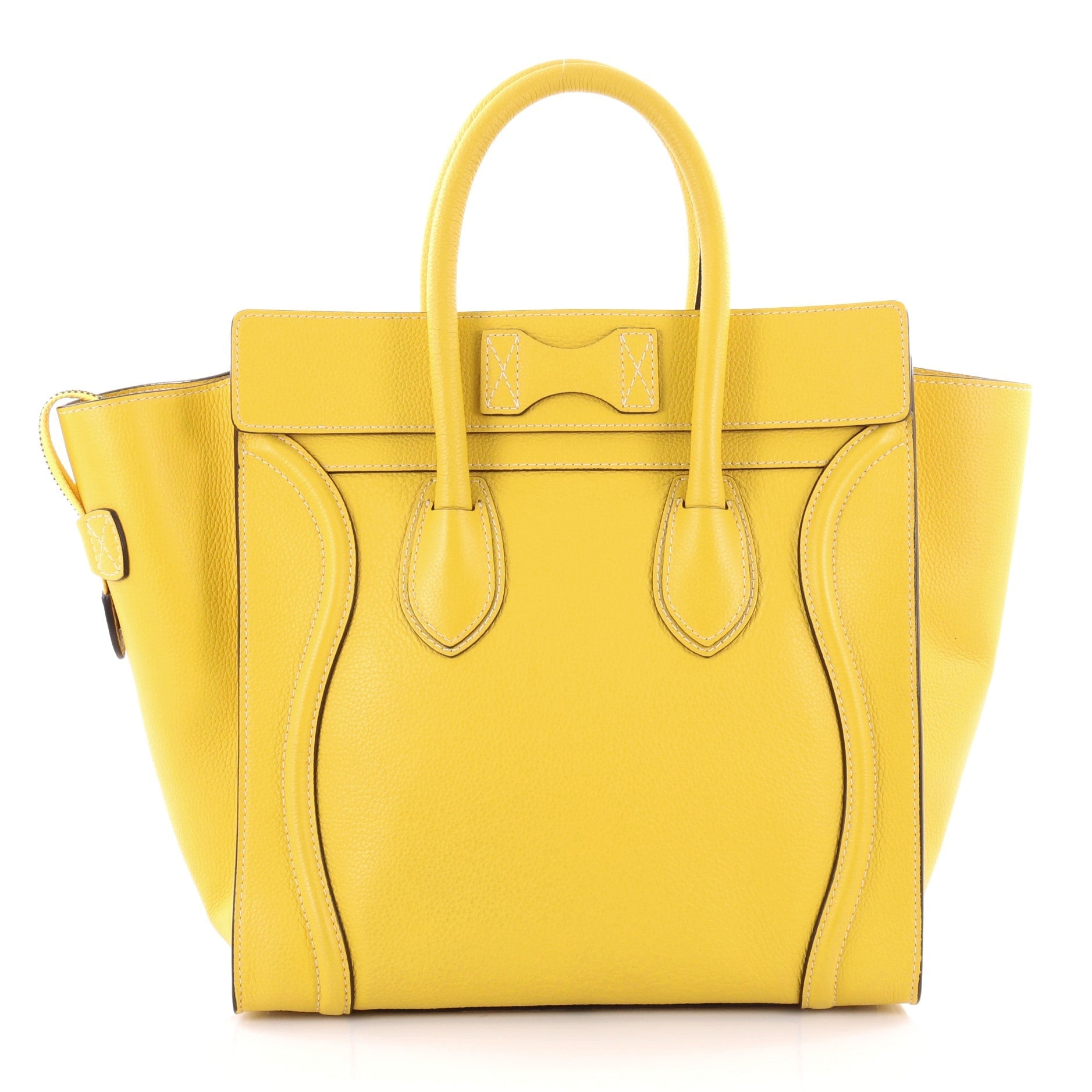 Luggage Handbag Grainy Leather Mini