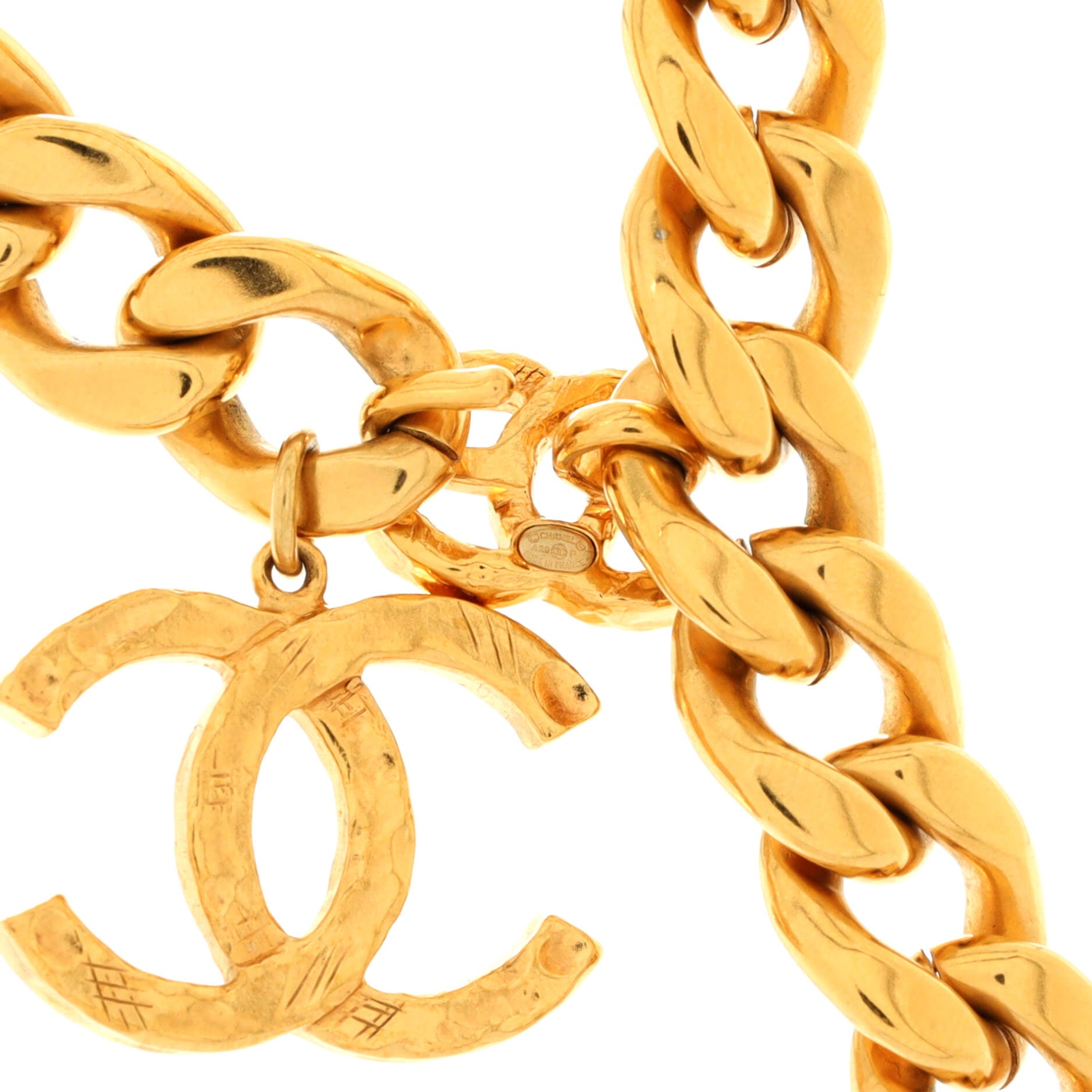 CC Heart Lariat Necklace Metal