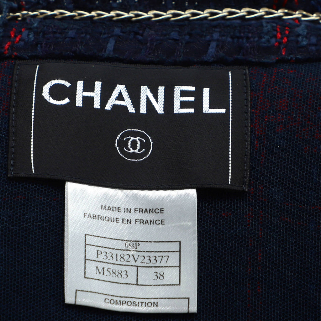 Women's Vintage CC Pending Chains Button Up Jacket Tweed