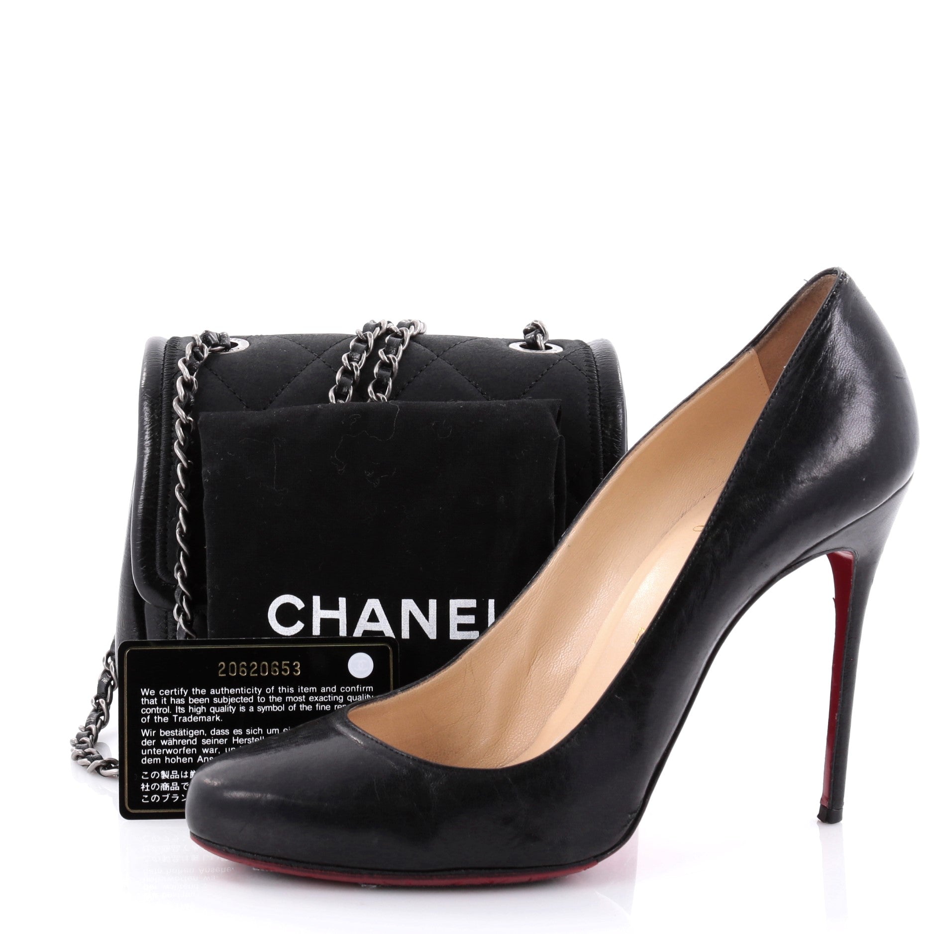 Graphic Flap Bag Quilted Calfskin Mini