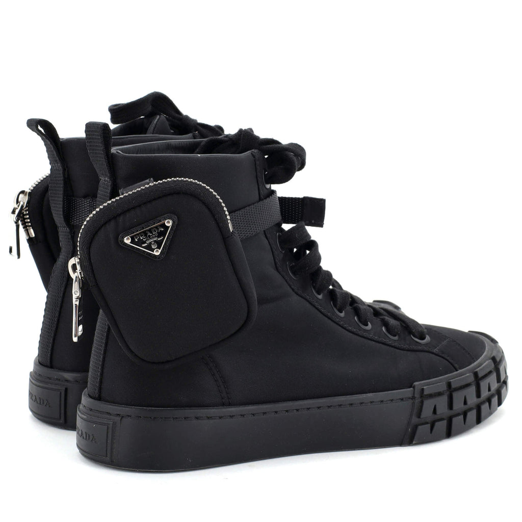 Wheel Cassetta Zip Pouch High-Top Sneakers Re-Nylon