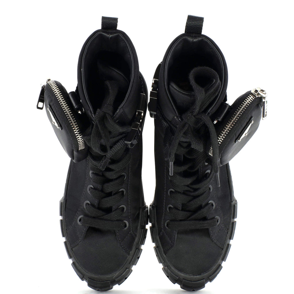 Wheel Cassetta Zip Pouch High-Top Sneakers Re-Nylon