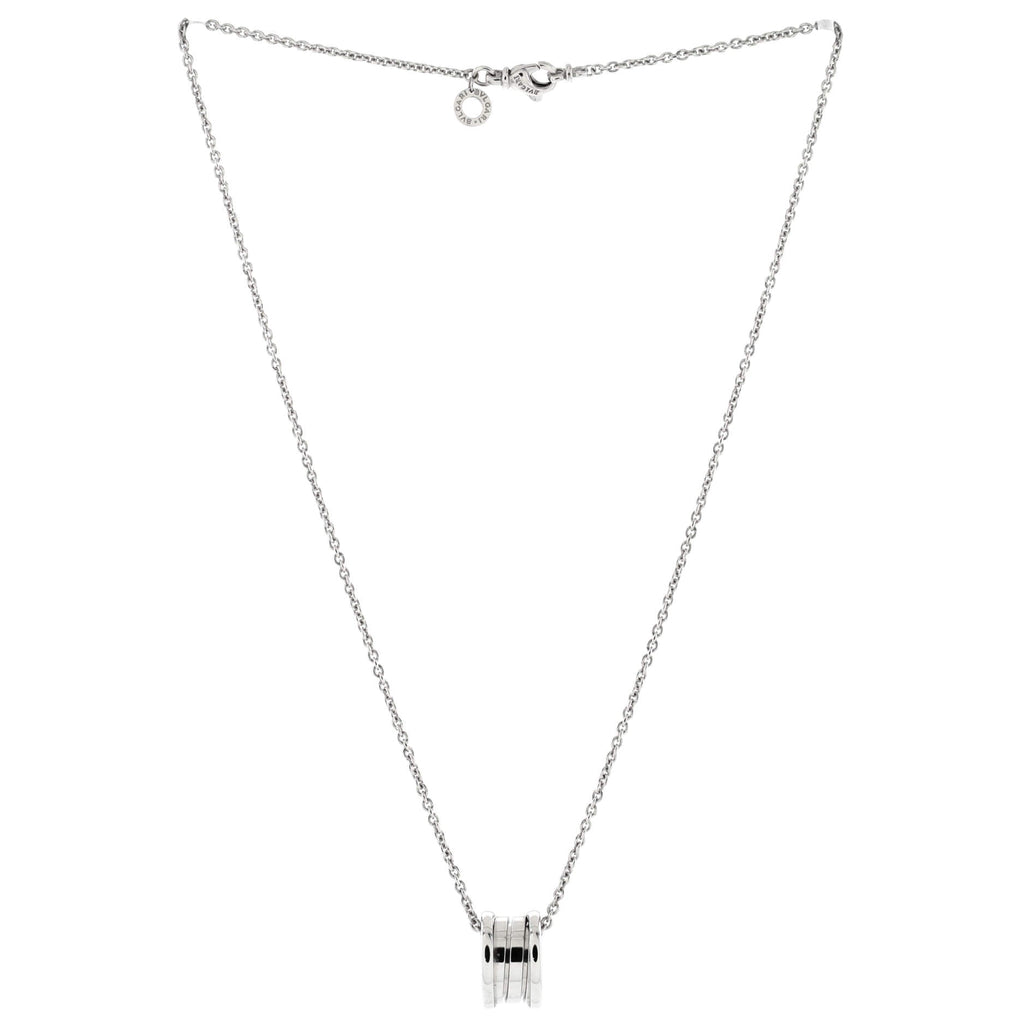 B.Zero1 Pendant Necklace 18K White Gold
