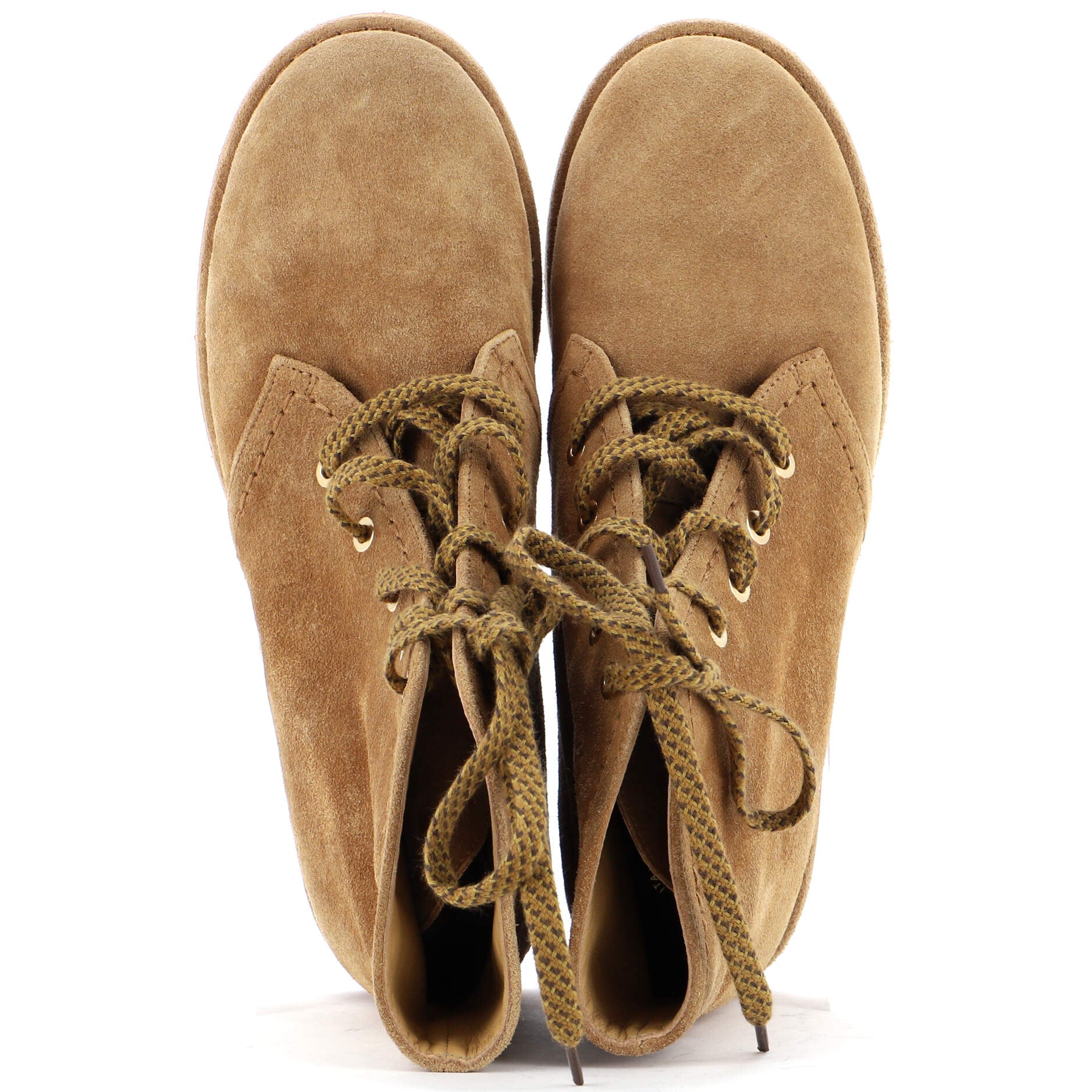 Women's CC Lace Up Boots Suede