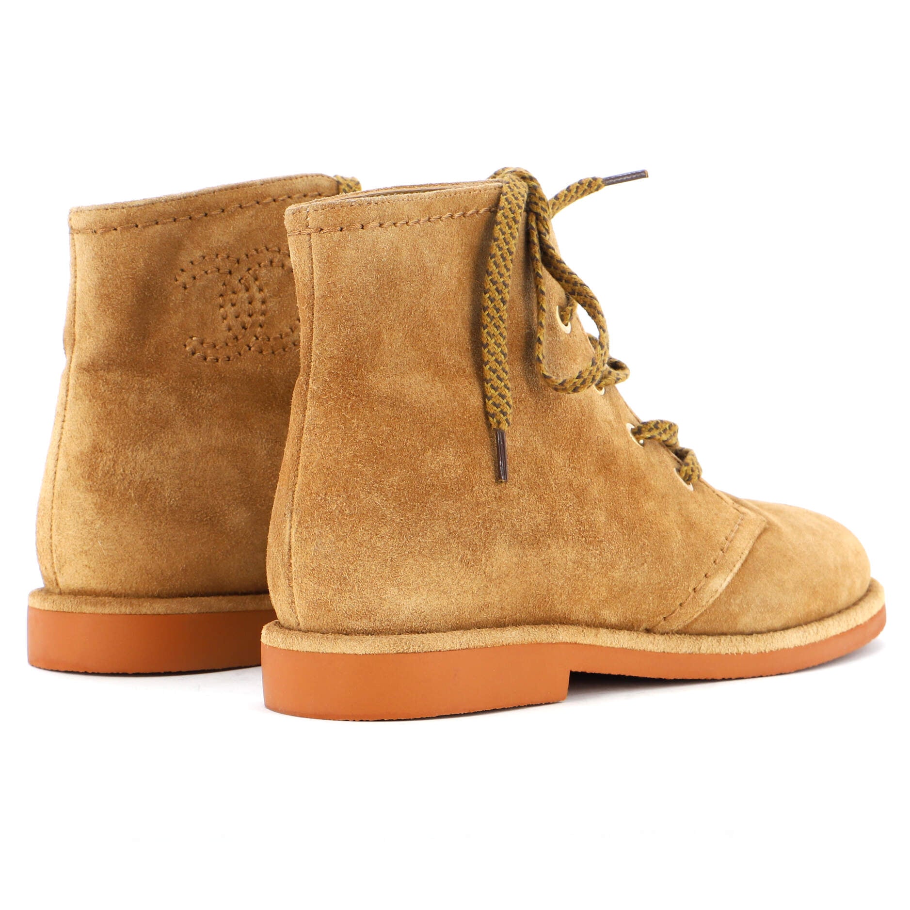 Women's CC Lace Up Boots Suede