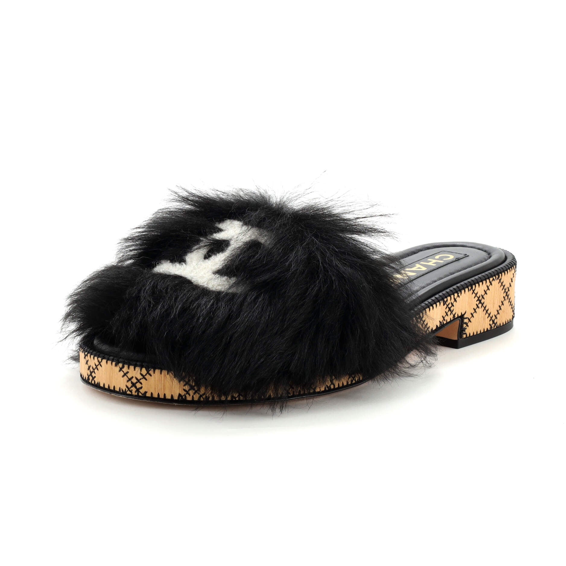 Women's CC Slide Sandals Shearling