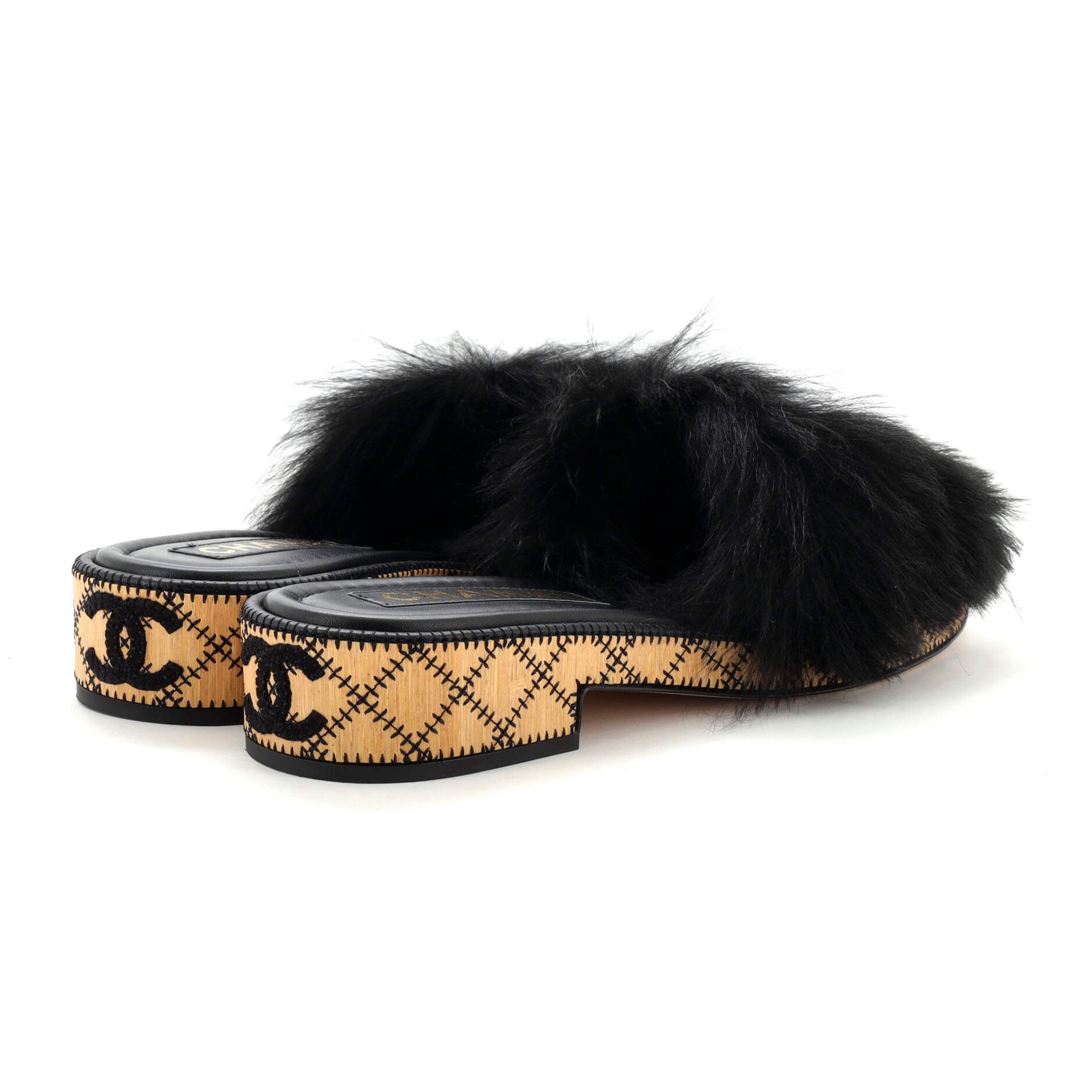 Women's CC Slide Sandals Shearling