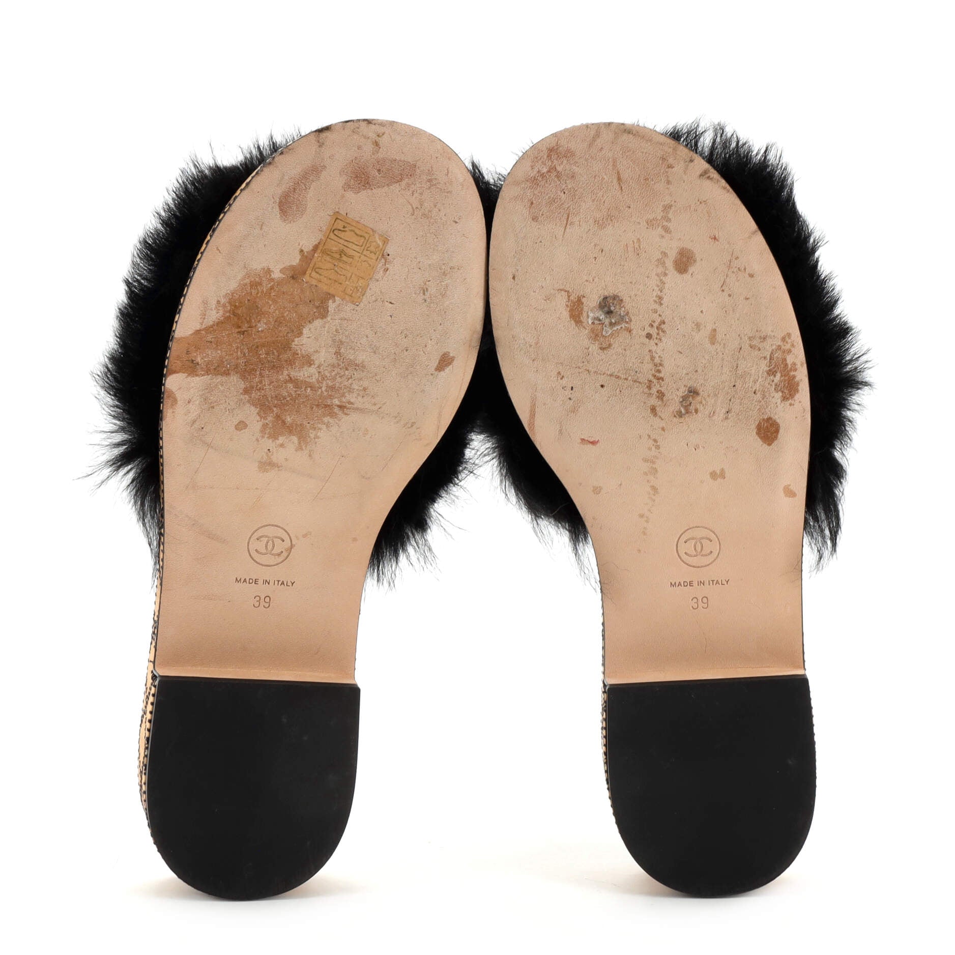 Women's CC Slide Sandals Shearling