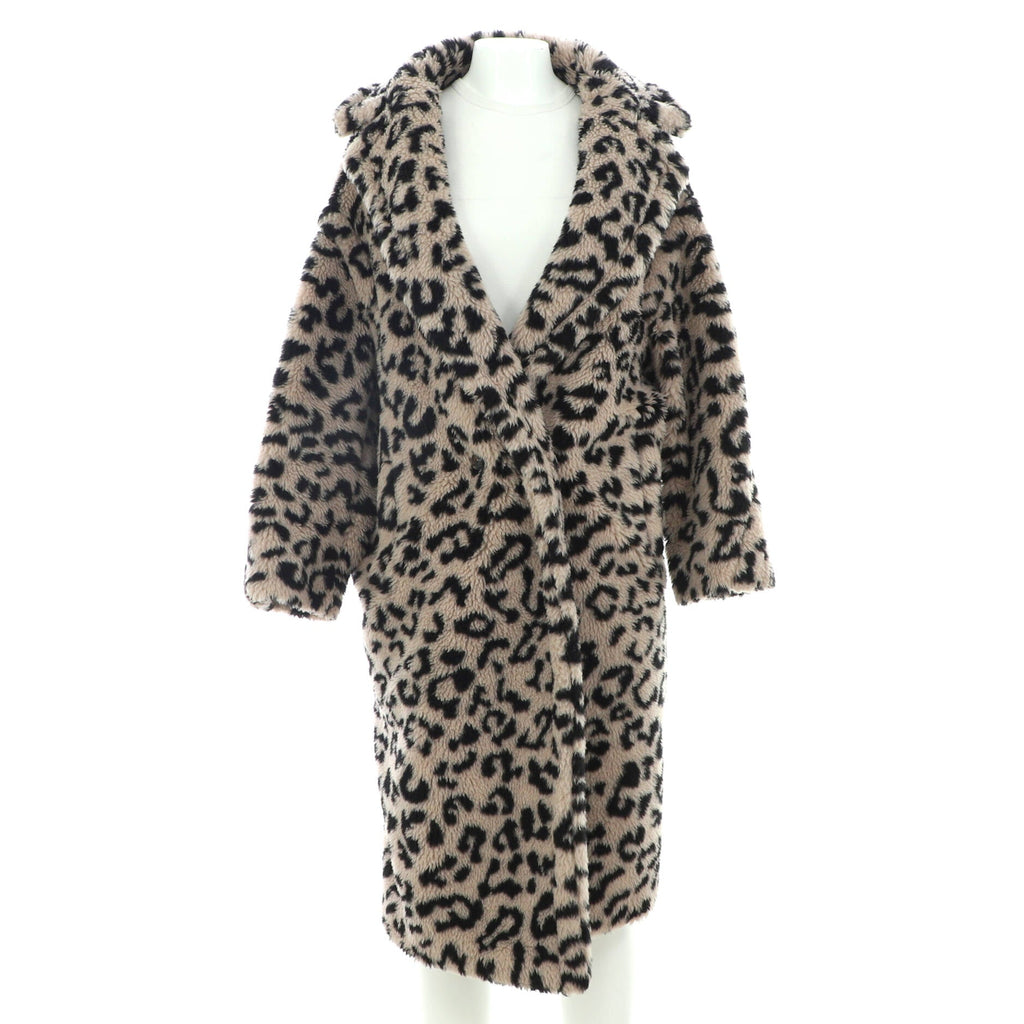 Women's Edy Teddy Bear Icon Coat Printed Alpaca Blend