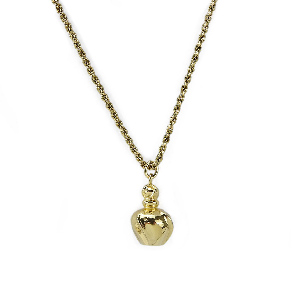Christian Dior Perfume Bottle Necklace Metal Necklace