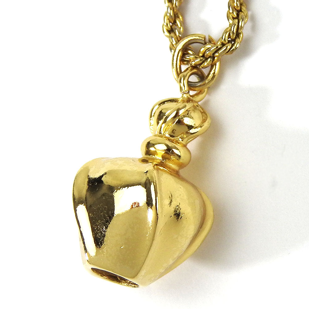 Christian Dior Perfume Bottle Necklace Metal Necklace