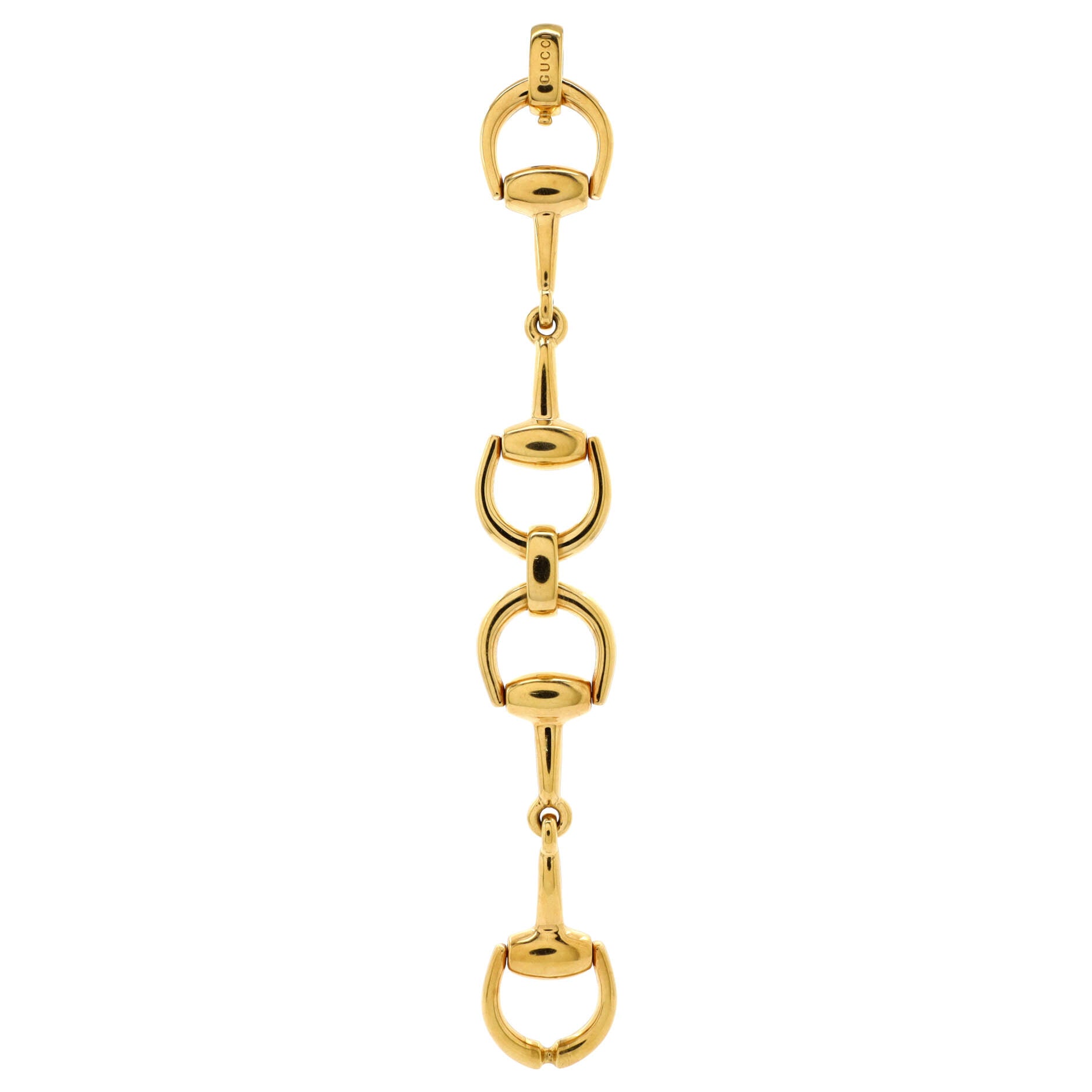 Horsebit Chain Bracelet 18K Yellow Gold Large