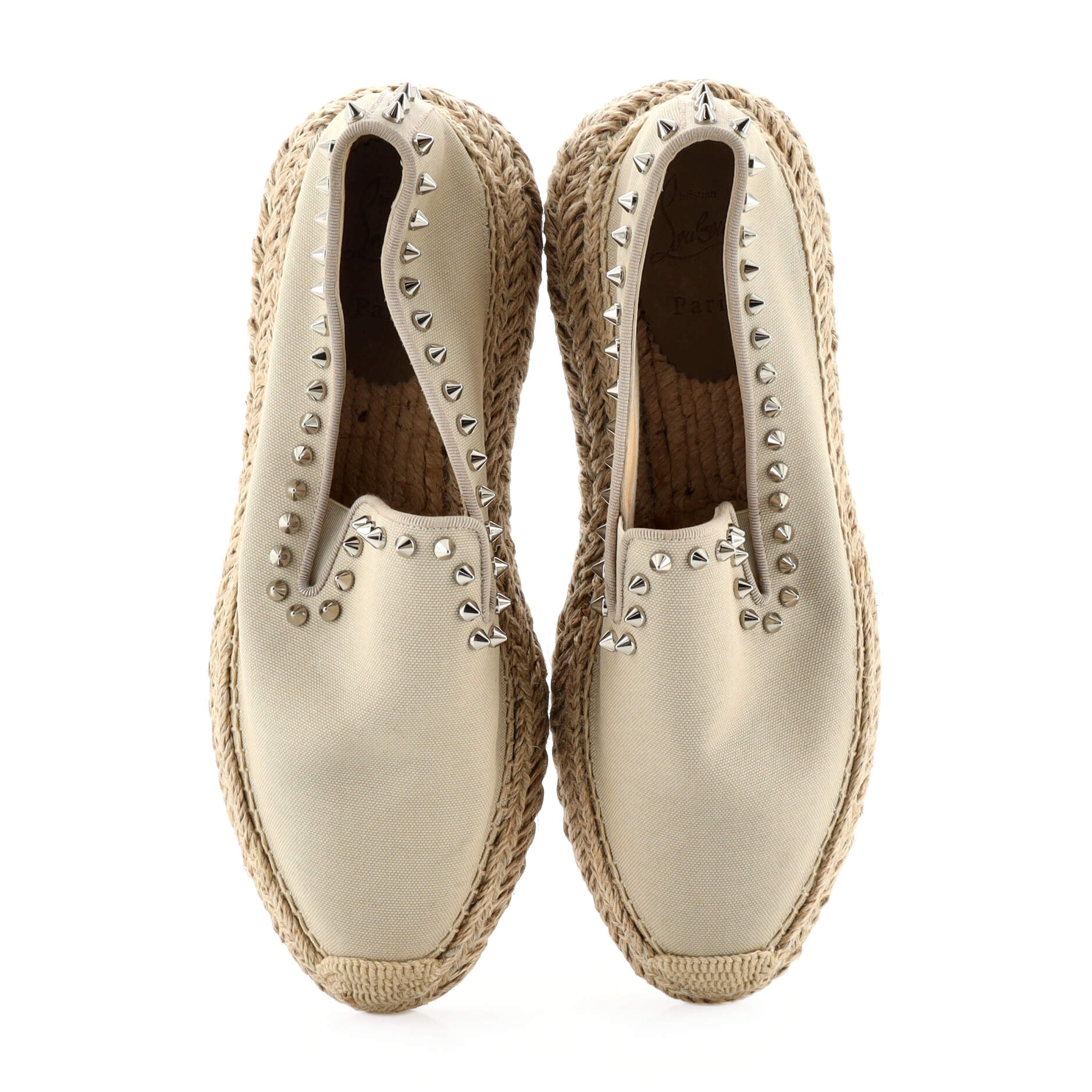 Women's Espaboat Espadrilles Studded Canvas