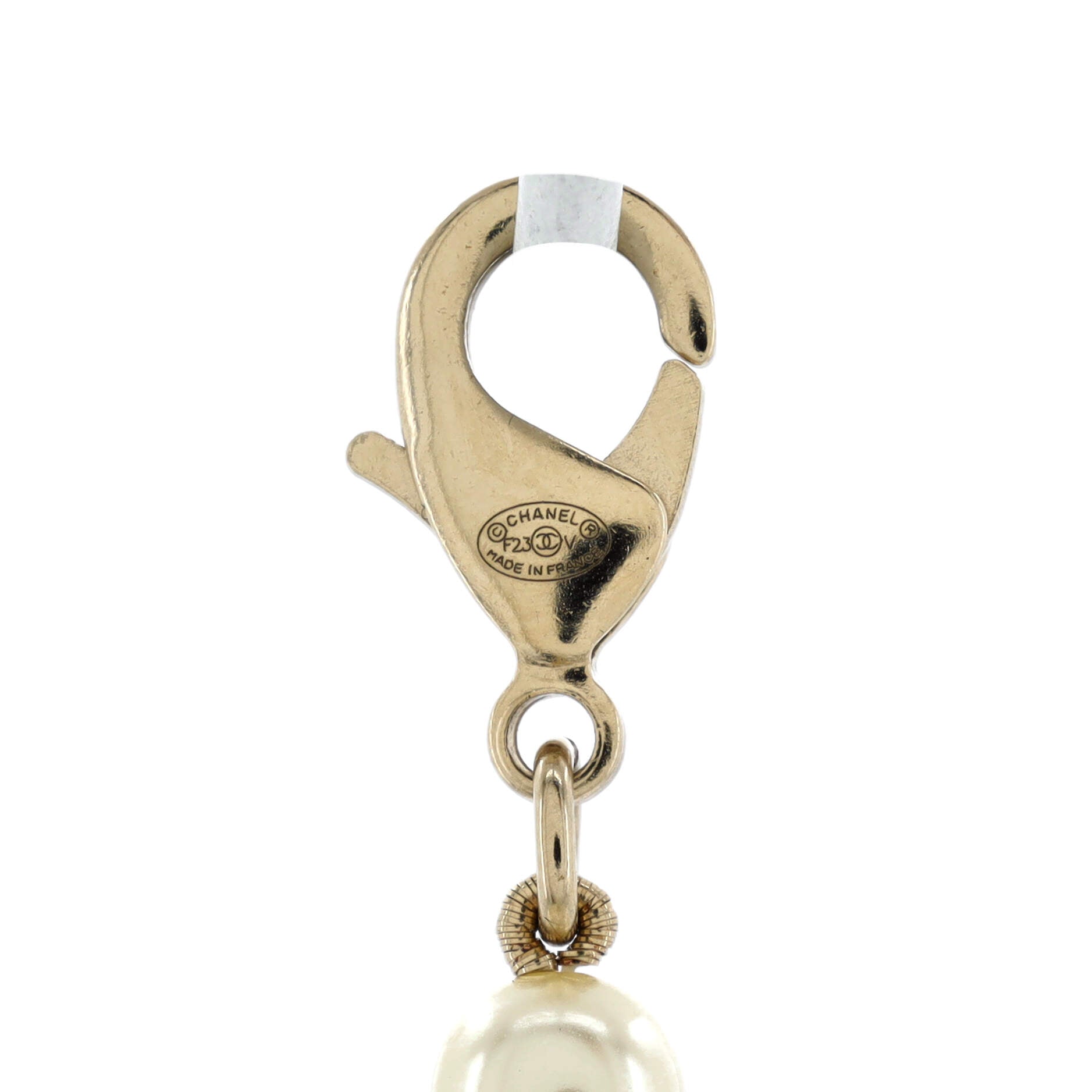 CC 100th Anniversary Short Necklace Metal with Faux Pearls and Crystals