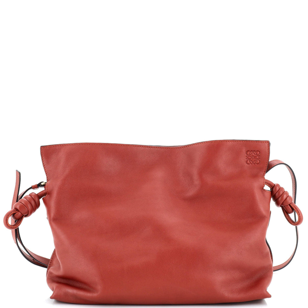 Flamenco Knot Clutch Leather Medium