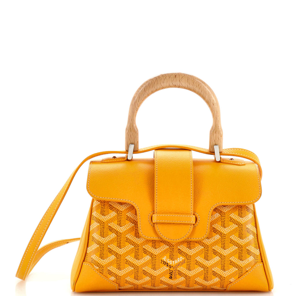 Saigon Top Handle Bag Coated Canvas with Leather Mini
