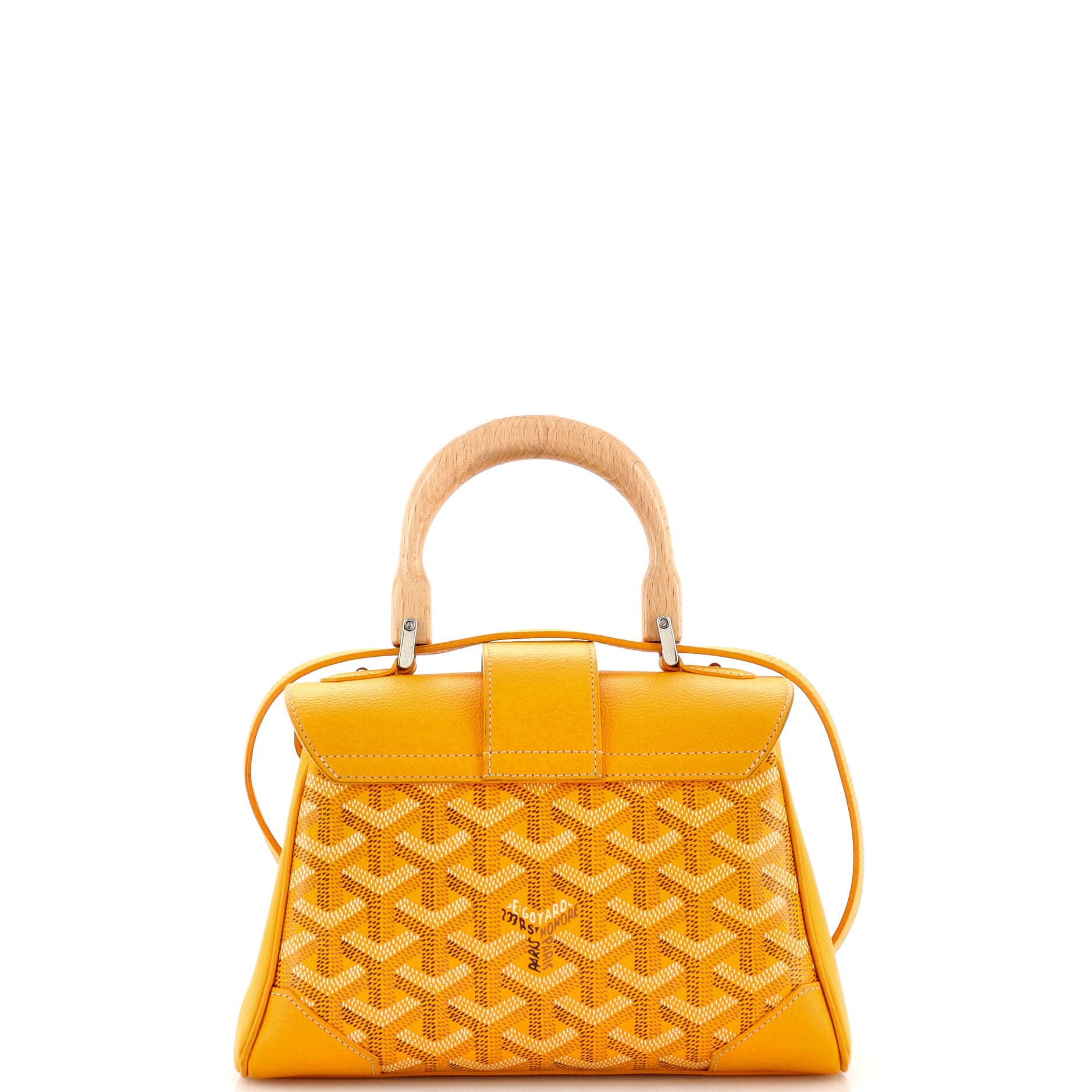 Saigon Top Handle Bag Coated Canvas with Leather Mini
