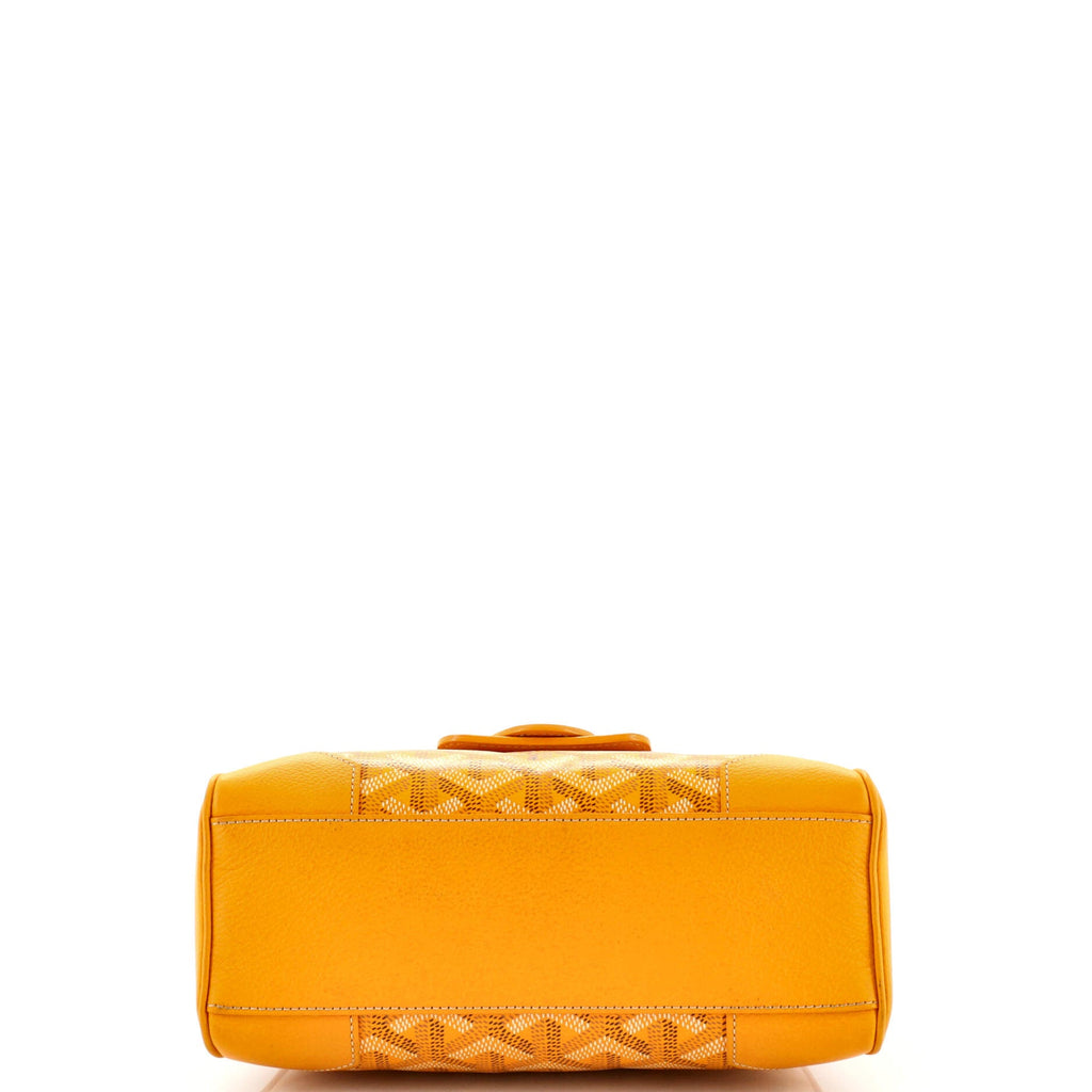 Saigon Top Handle Bag Coated Canvas with Leather Mini