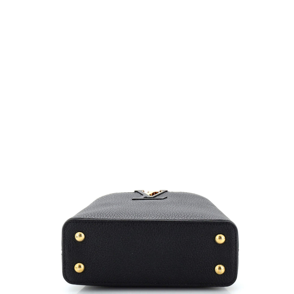 Capucines Bag Leather with Snakeskin Mini