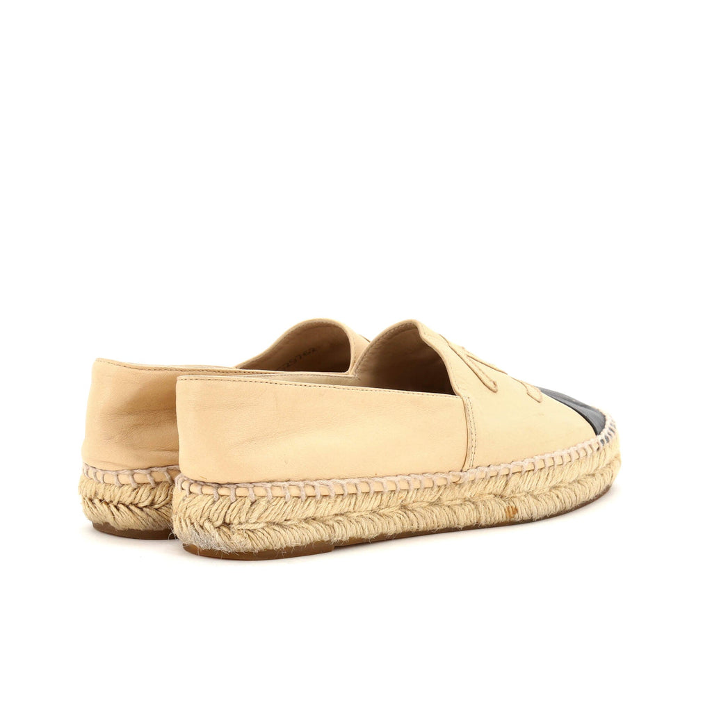 Women's CC Cap Toe Espadrilles Leather