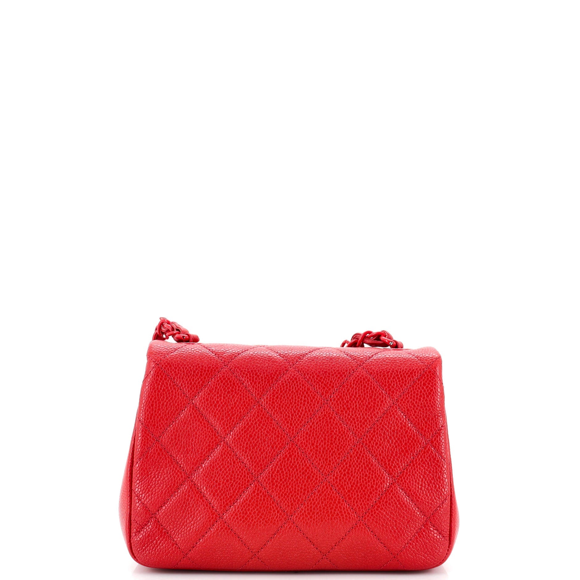 Incognito Square Flap Bag Quilted Caviar Mini