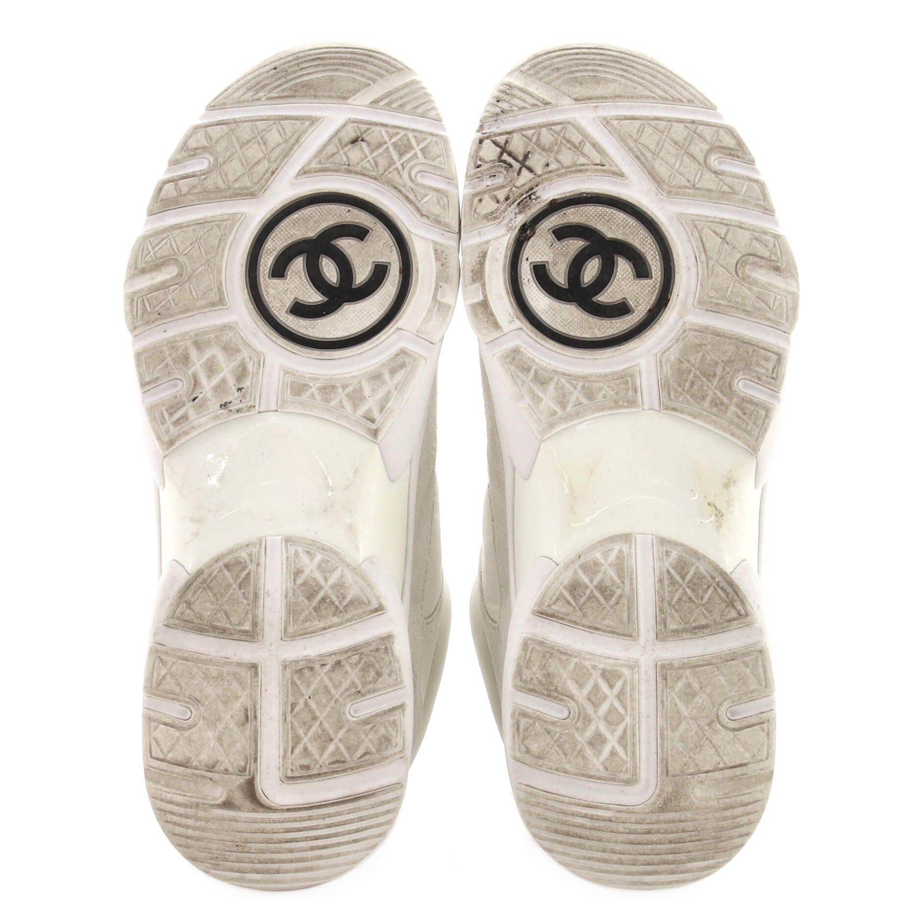 Women's CC Low-Top Sneakers Suede with Leather and Nylon