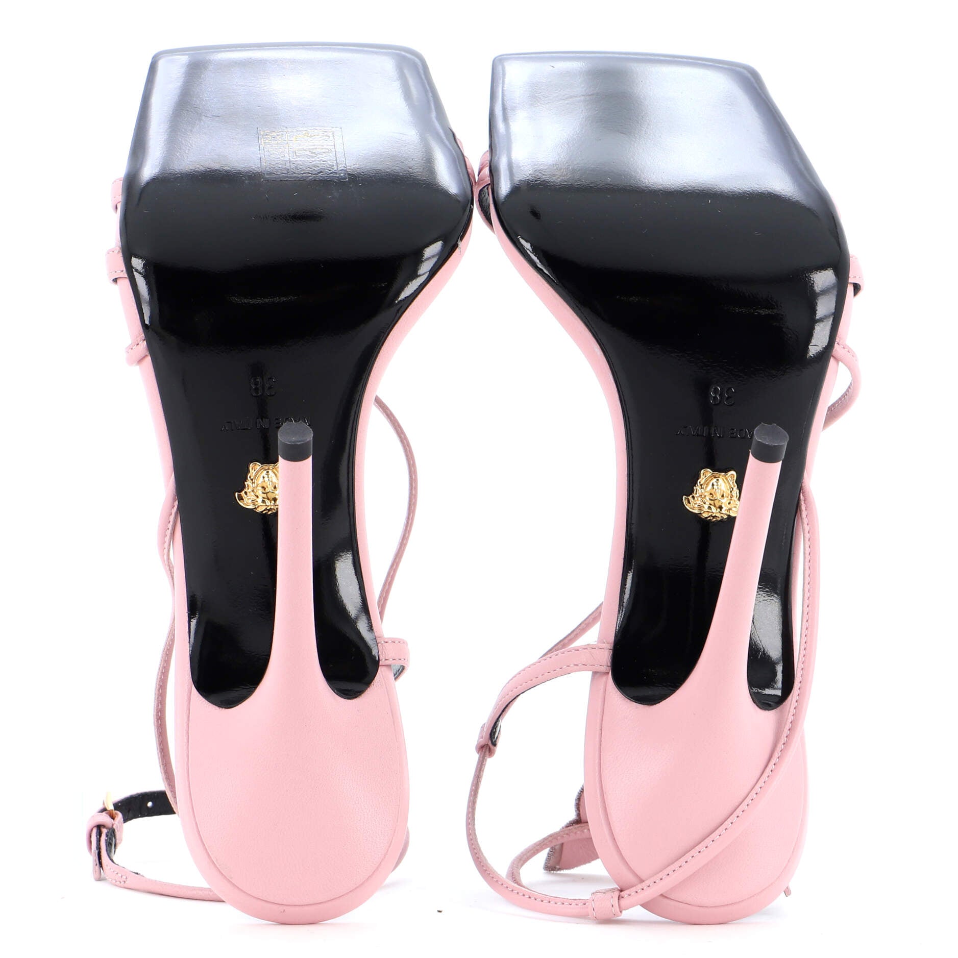 x Dua Lipa Women's Butterfly Heeled Sandals Leather