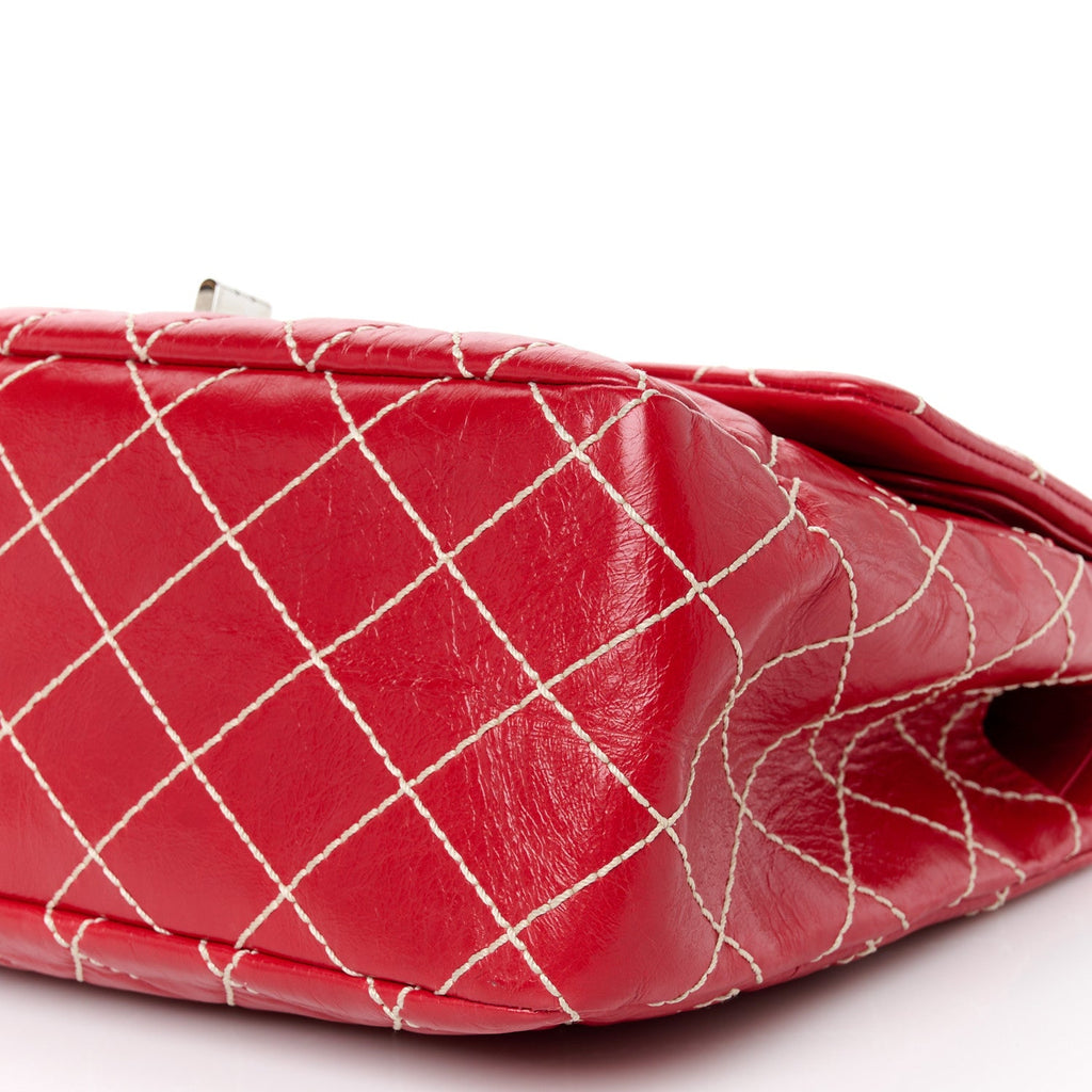 Calfskin Wild Stitch 2.55 Reissue 226 Flap Red