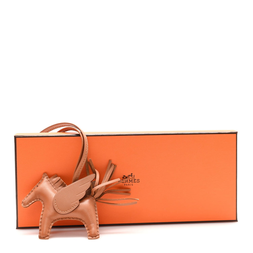 Milo Lambskin Swift Grigri Rodeo Pegase Horse Bag Charm PM Gold