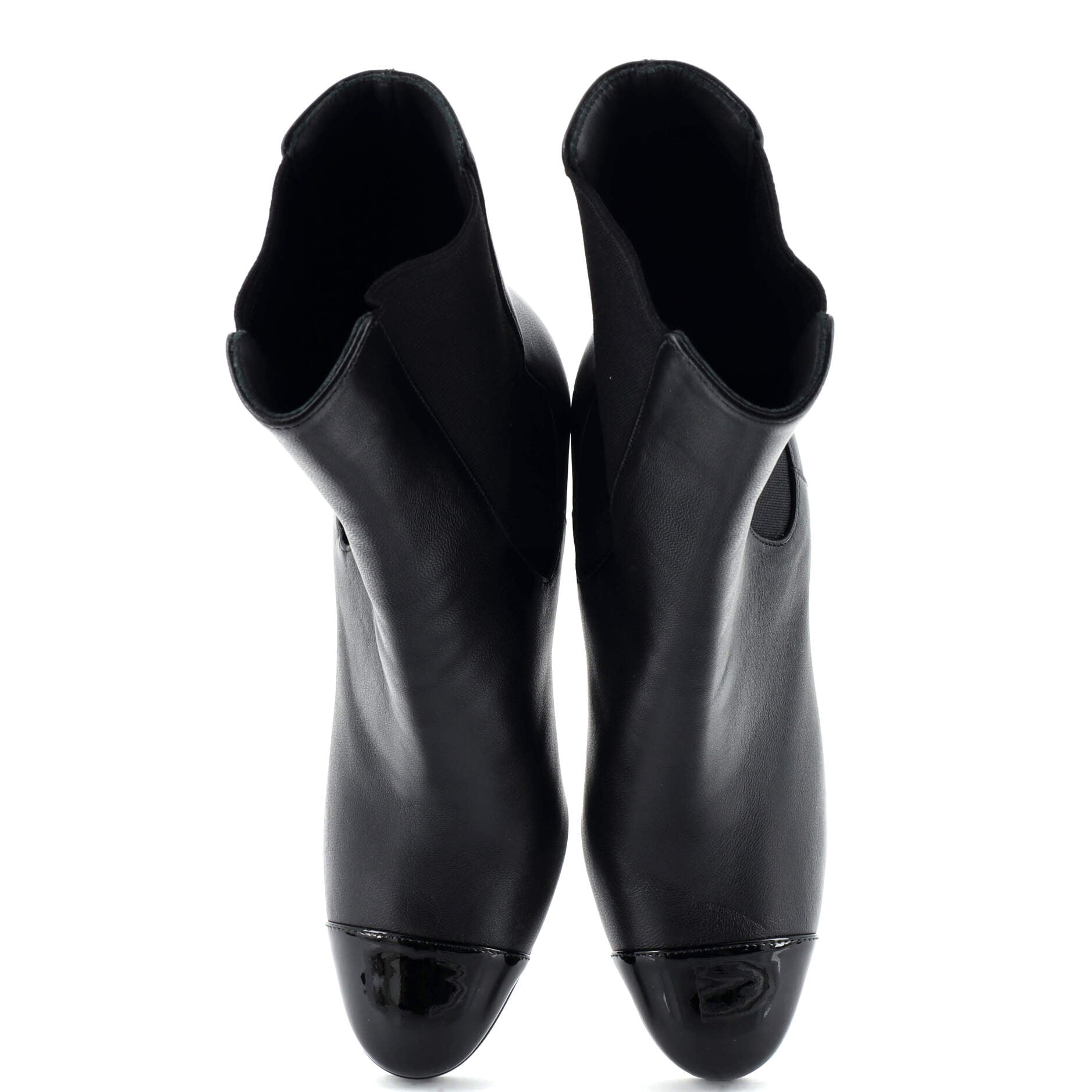 Women's Pearl CC Cap Toe Heeled Boots Leather