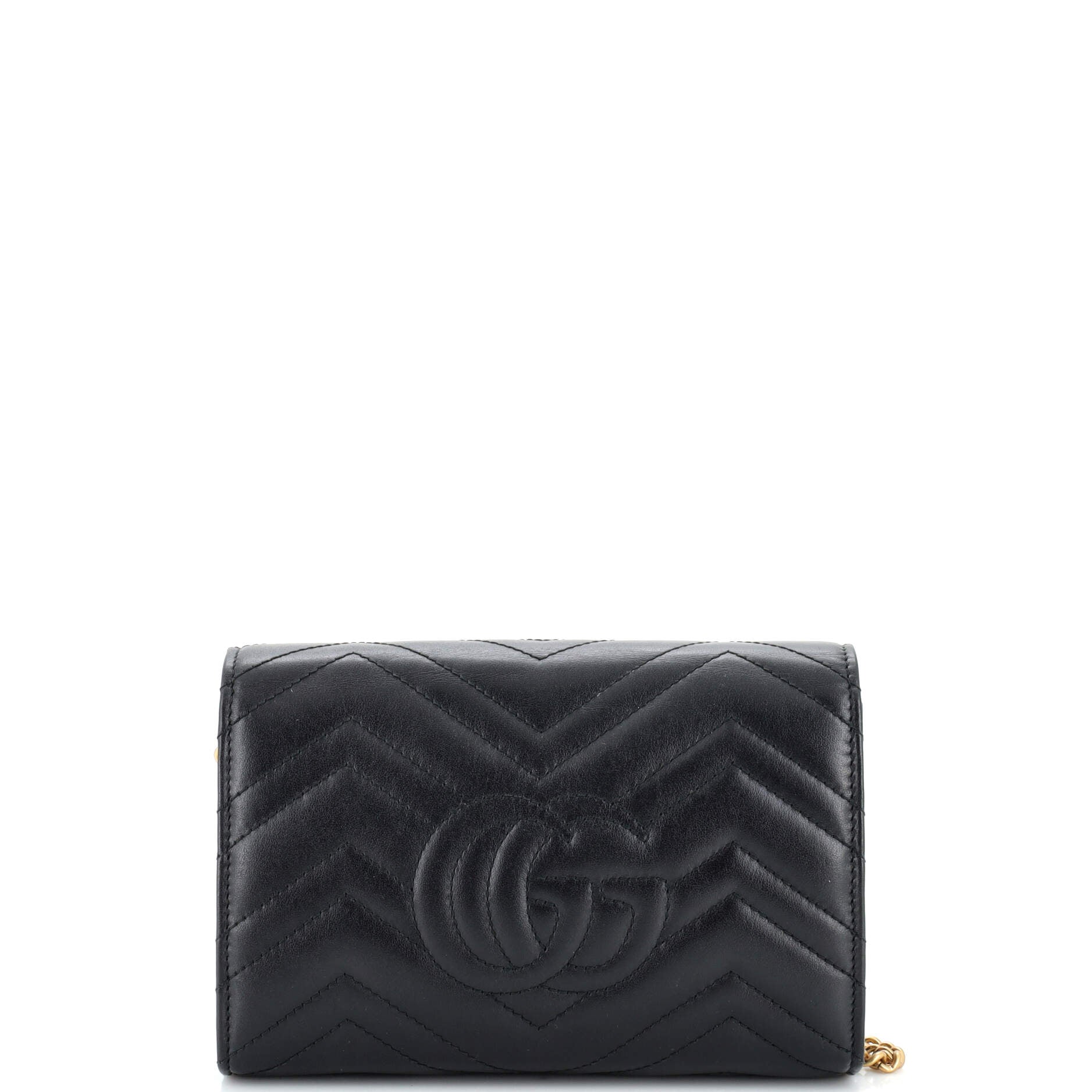 GG Marmont Chain Wallet Matelasse Leather Mini