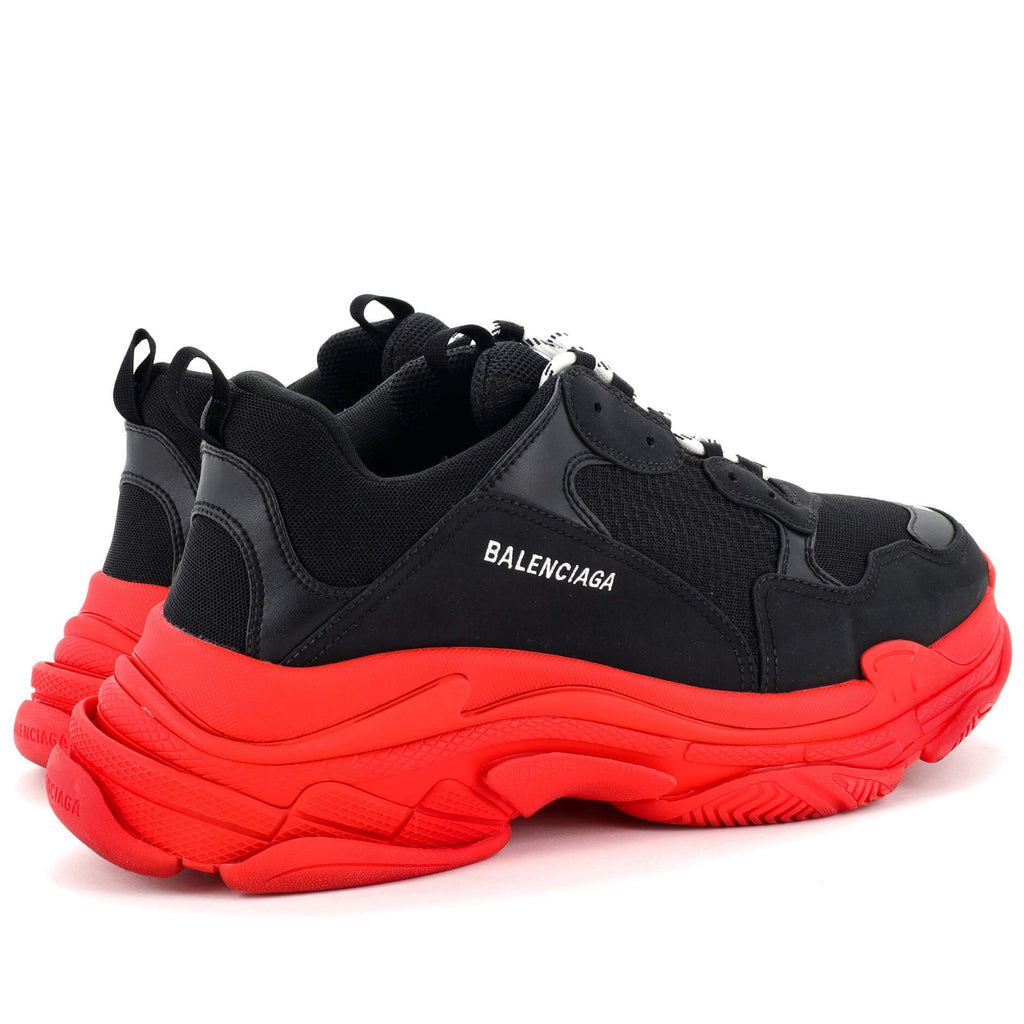 Men's Triple S Sneakers Fabric and Mesh with Faux Leather