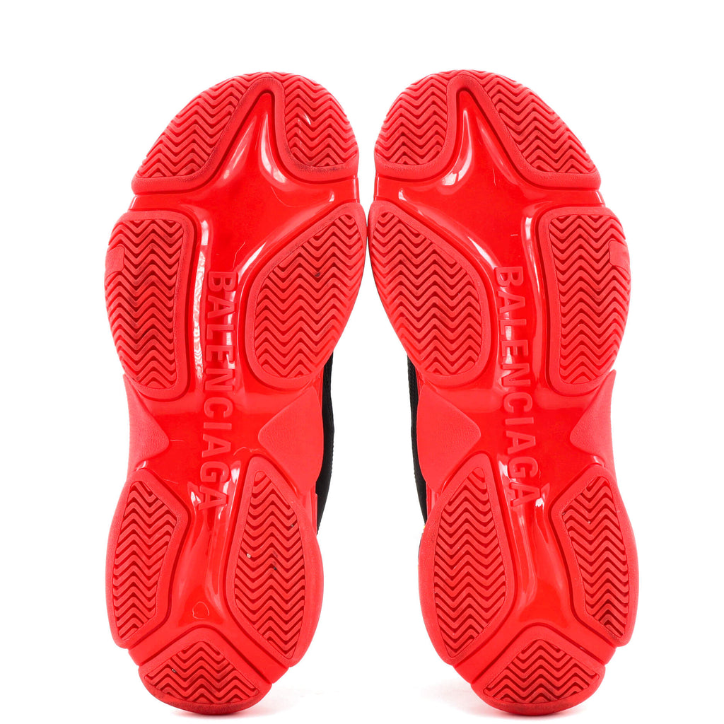 Men's Triple S Sneakers Fabric and Mesh with Faux Leather