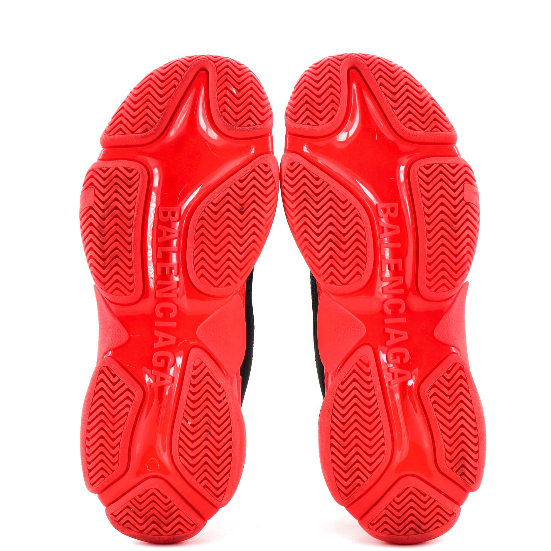 Men's Triple S Sneakers Fabric and Mesh with Faux Leather