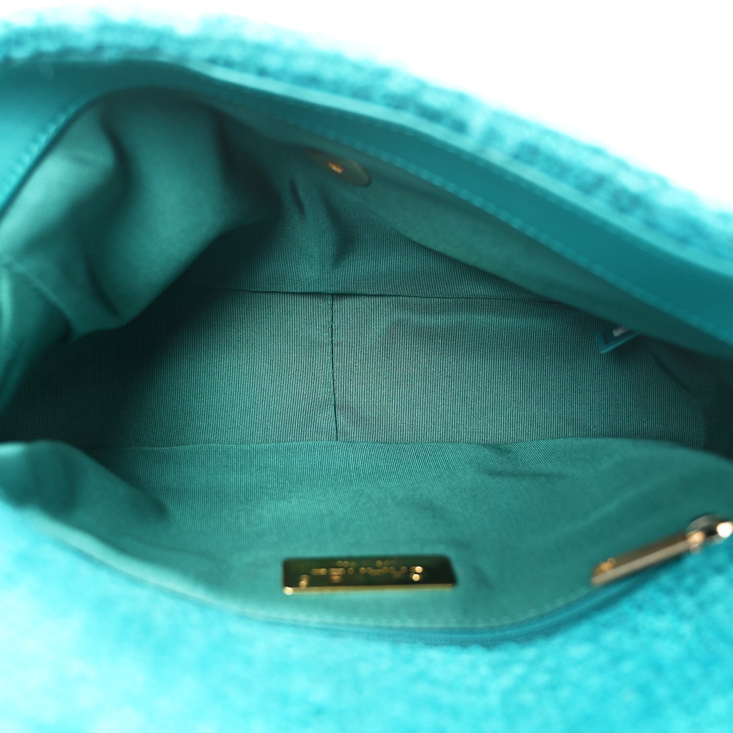 Tweed Quilted Medium Chanel 19 Flap Green