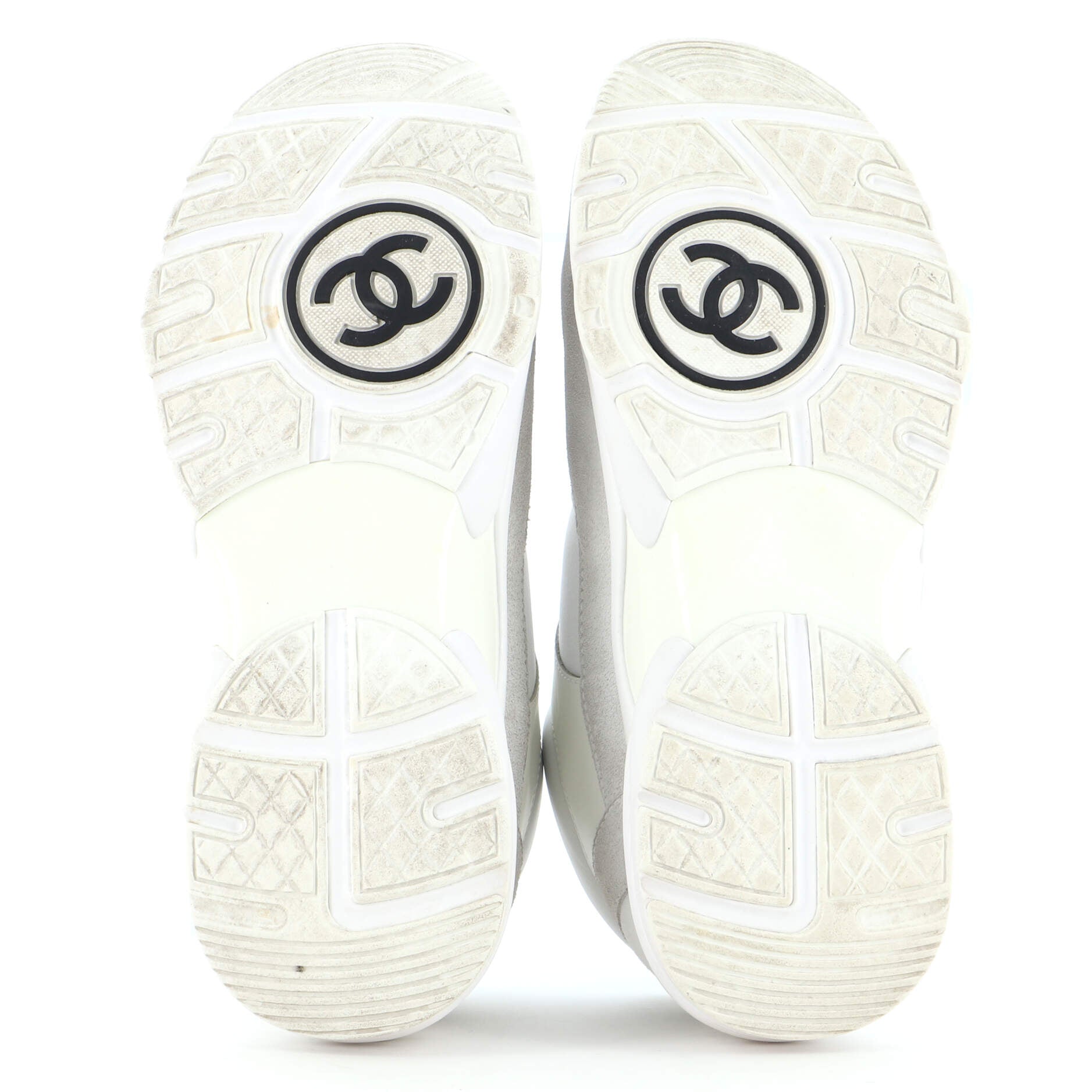 Women's CC Low-Top Sneakers Suede with Leather and Nylon