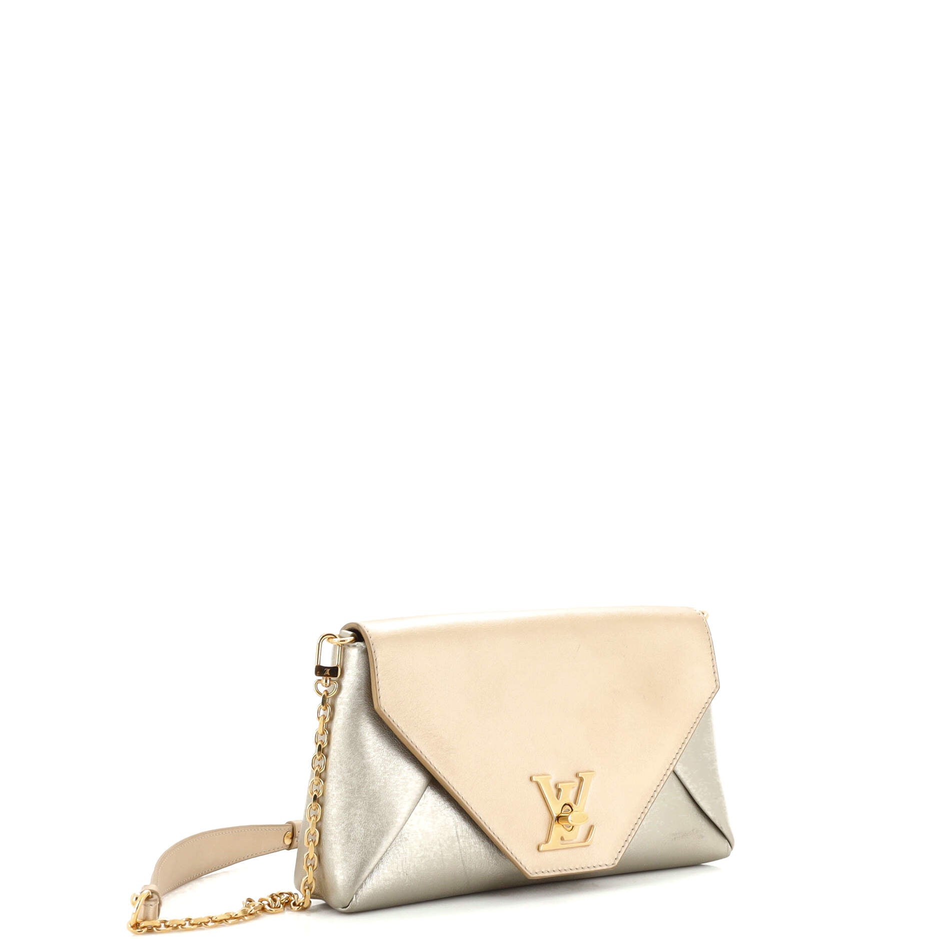 Love Note Chain Clutch Leather